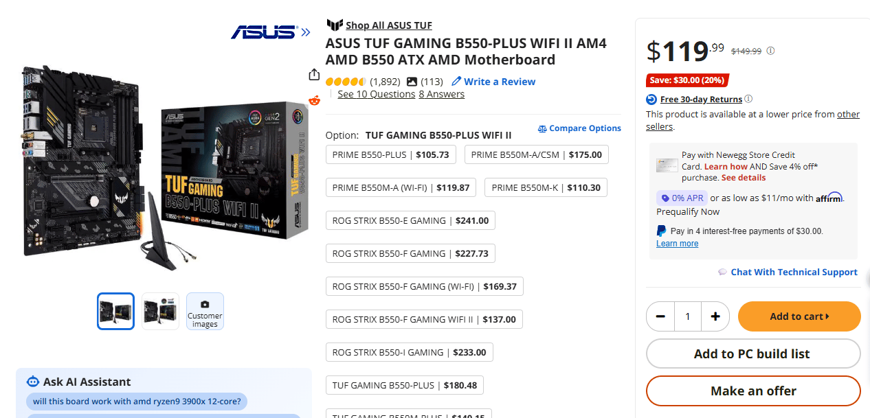 ASUS TUF GAMING B550-PLUS - Image 4