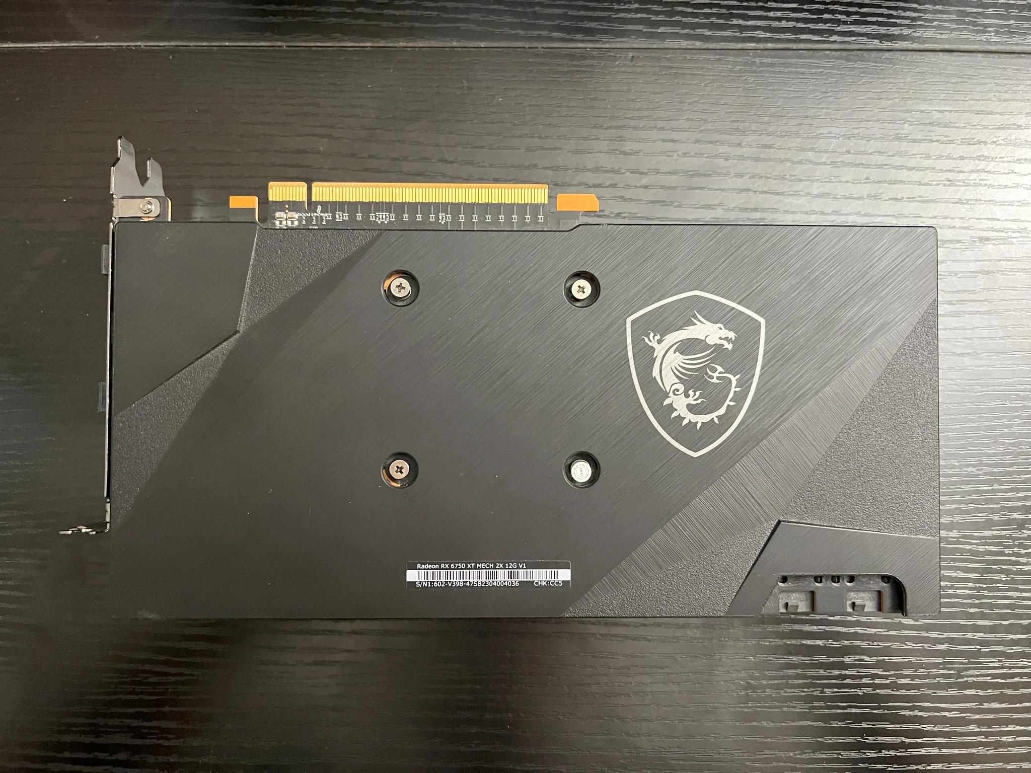 MSI Radeon Rx 6750xt 192-bit 12GB GDDR6 GPU