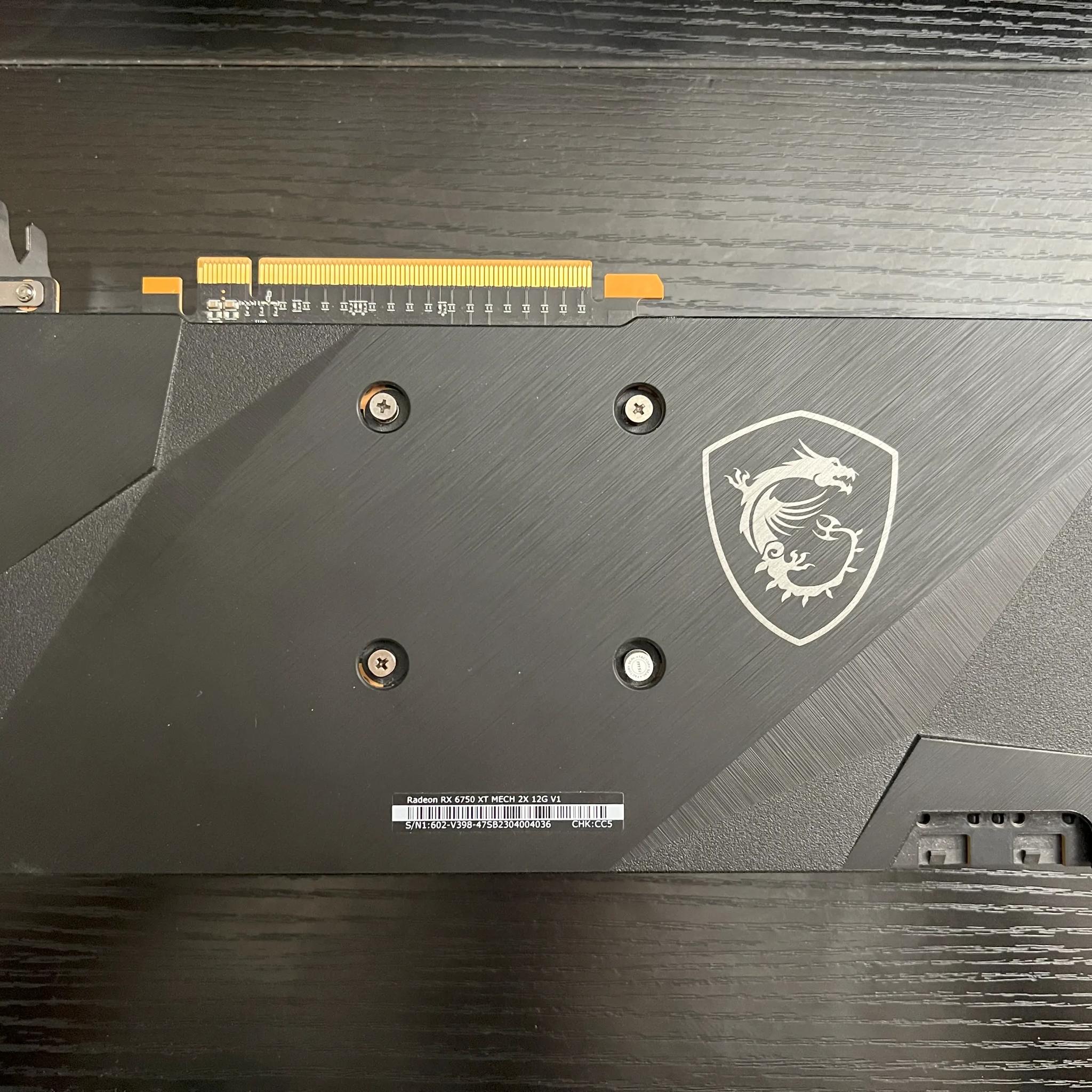 MSI Radeon Rx 6750xt 192-bit 12GB GDDR6 GPU