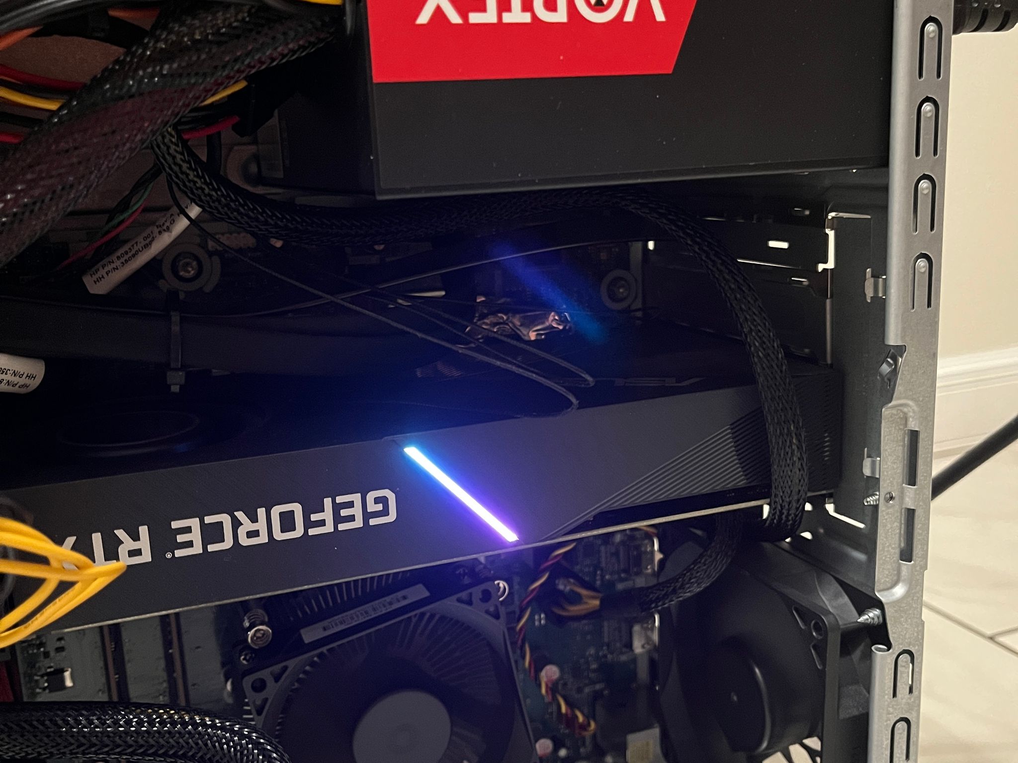 NVIDIA RTX 2070, Intel i7-7700, 16GB RAM, 1.1TB Storage - HP Gaming PC w/Wi-Fi & BT