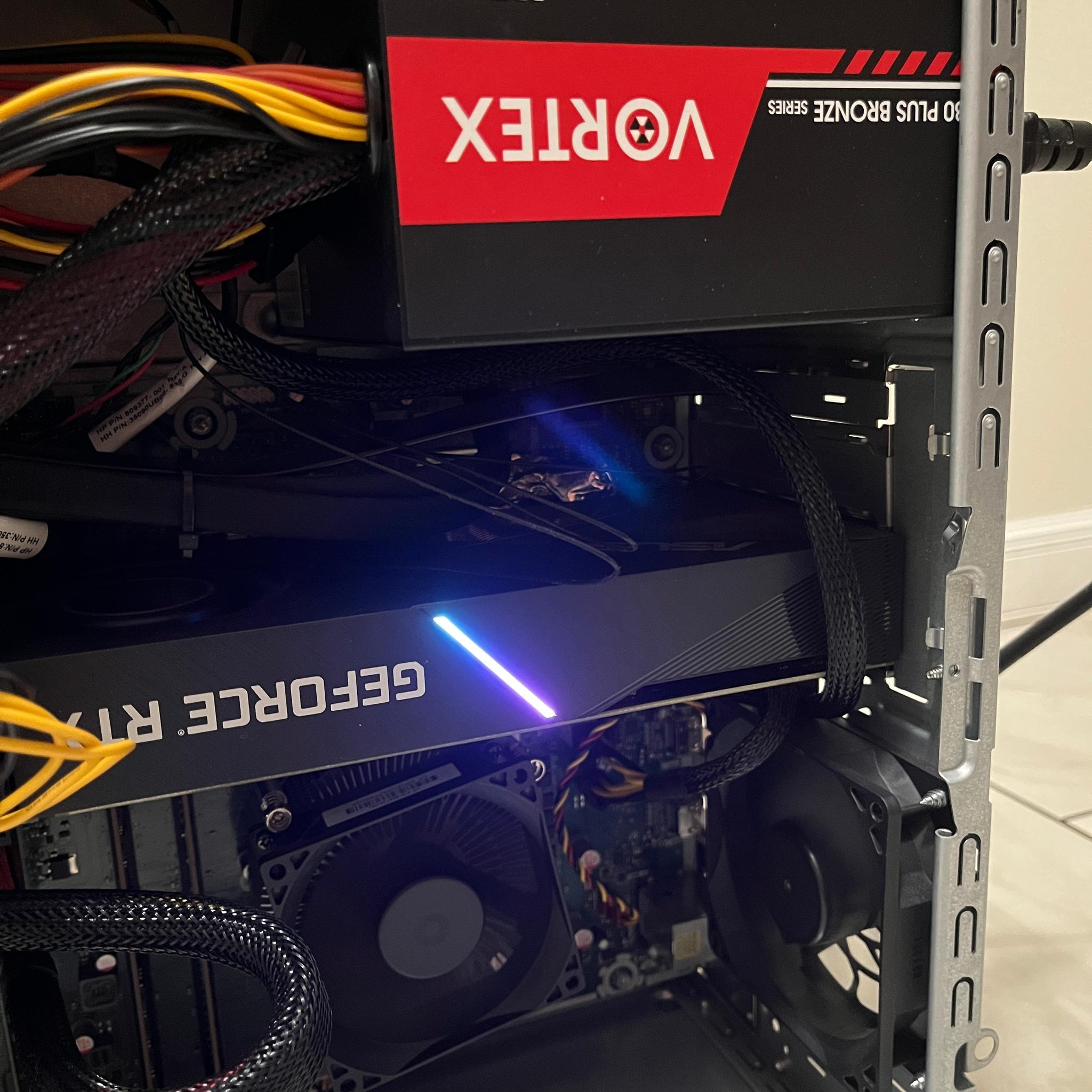 NVIDIA RTX 2070, Intel i7-7700, 16GB RAM, 1.1TB Storage - HP Gaming PC w/Wi-Fi & BT