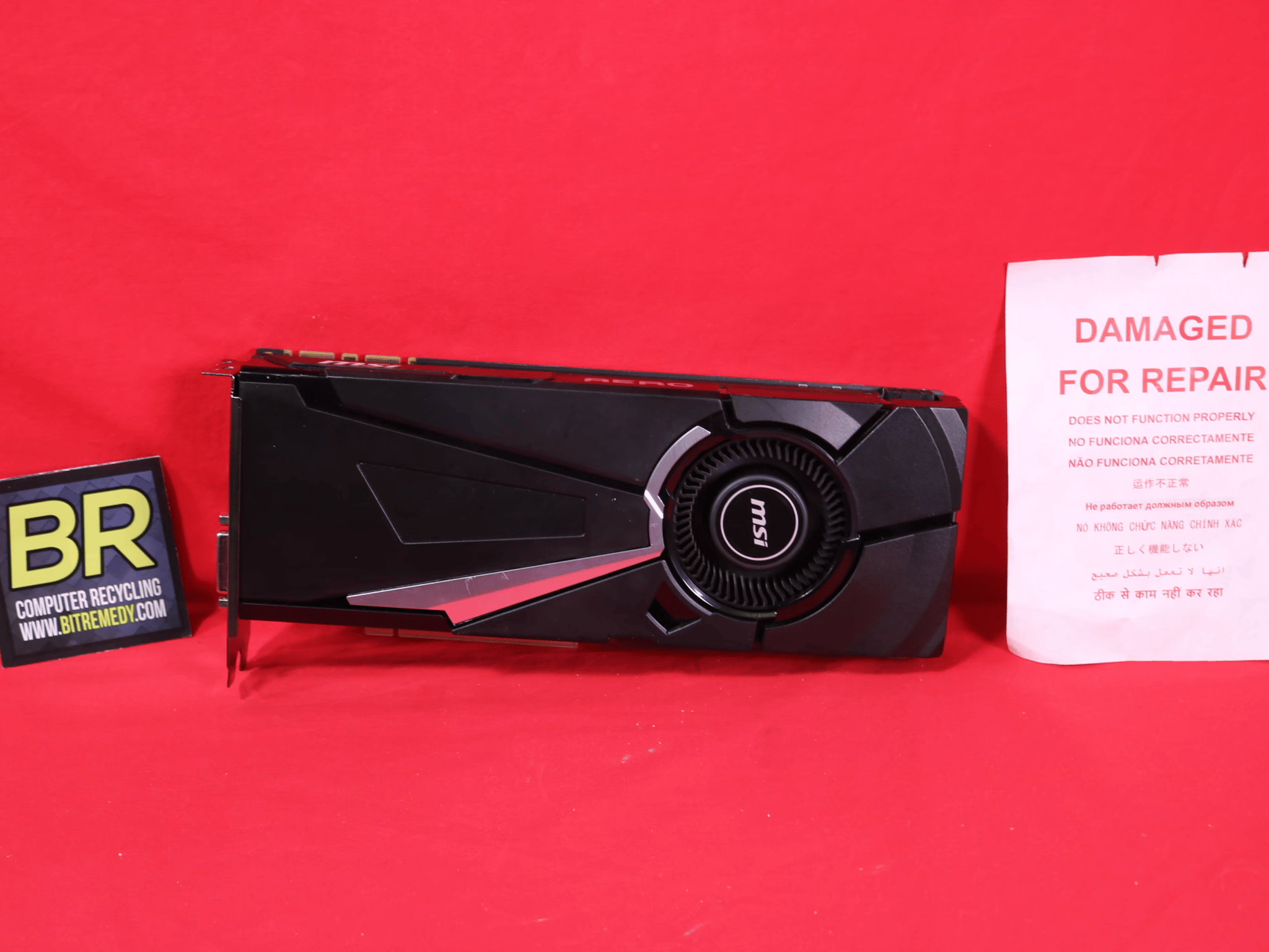 *AS IS/FOR REPAIR* MSI GeForce GTX 1070 AERO 8G OC GDDR5 PCIe 3.0 x16 Desktop GPU