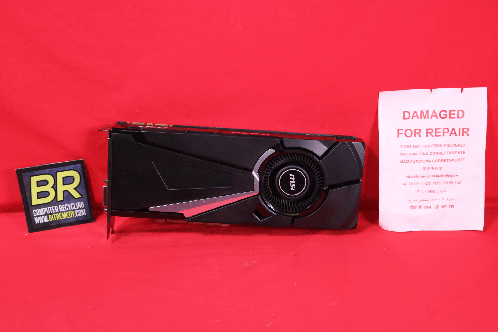 *AS IS/FOR REPAIR* MSI GeForce GTX 1070 AERO 8G OC GDDR5 PCIe 3.0 x16 Desktop GPU