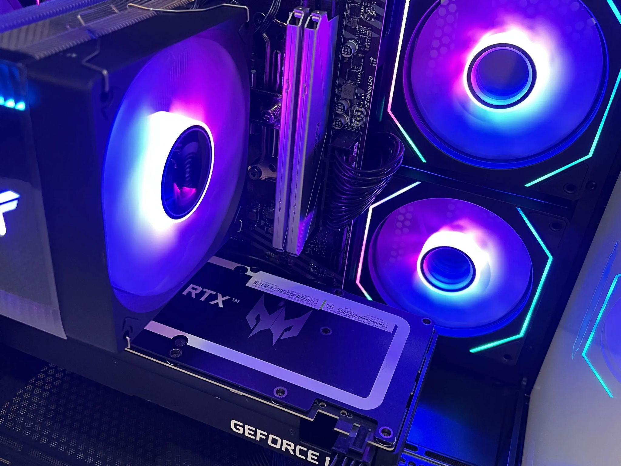 🔥For Sale🔥 RTX 3060Ti 8G|R5-5600|1TB M.2|16GB RAM|ARGB Fans|WIFI||DepxTech Pre-Built PC