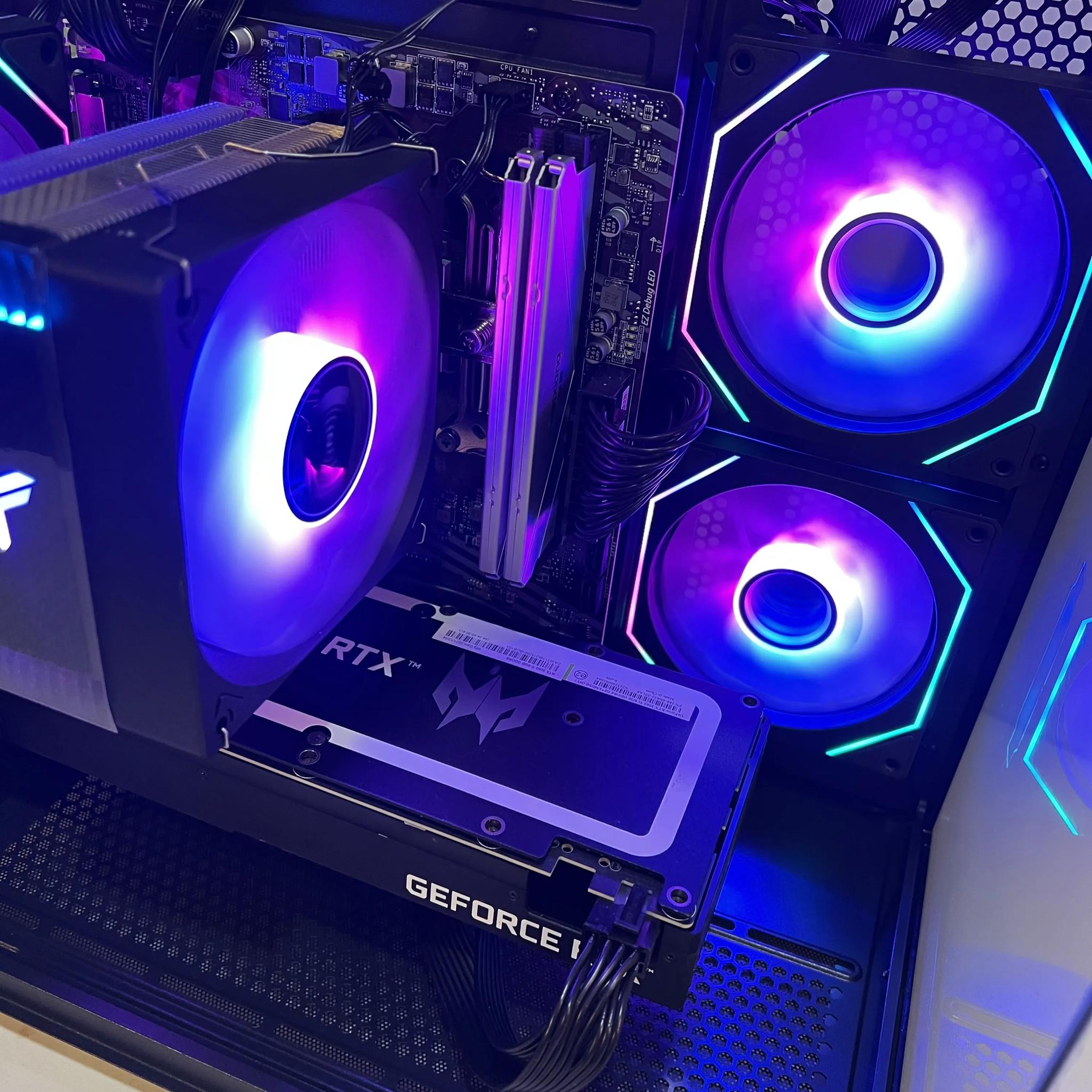 🔥For Sale🔥 RTX 3060Ti 8G|R5-5600|1TB M.2|16GB RAM|ARGB Fans|WIFI||DepxTech Pre-Built PC