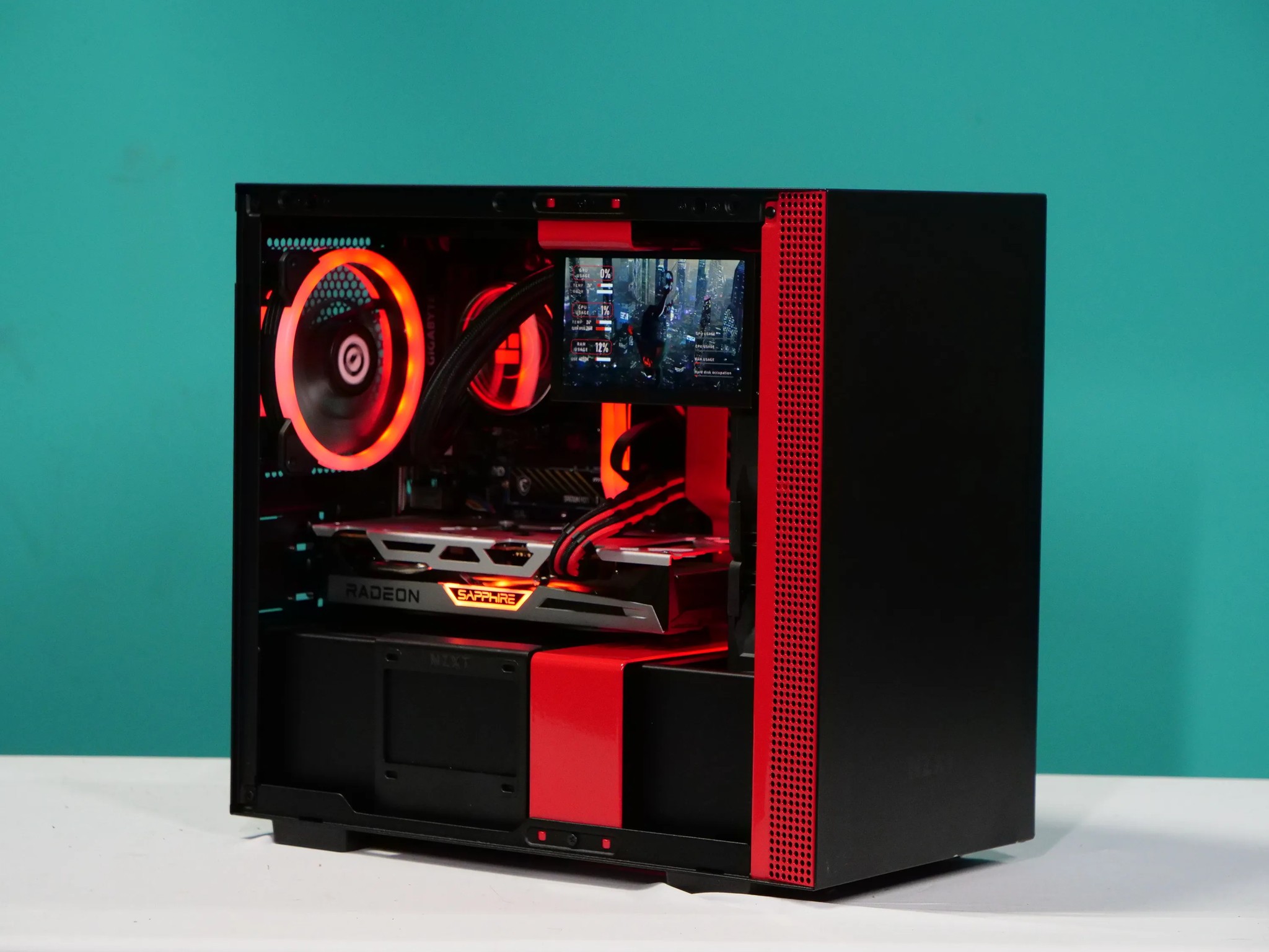UCW Ready to Play "Seeing Red MK2" ITX Build (Ryzen 5-5600x + RX6600XT 8gb + 32gb RAM) Free Ship!