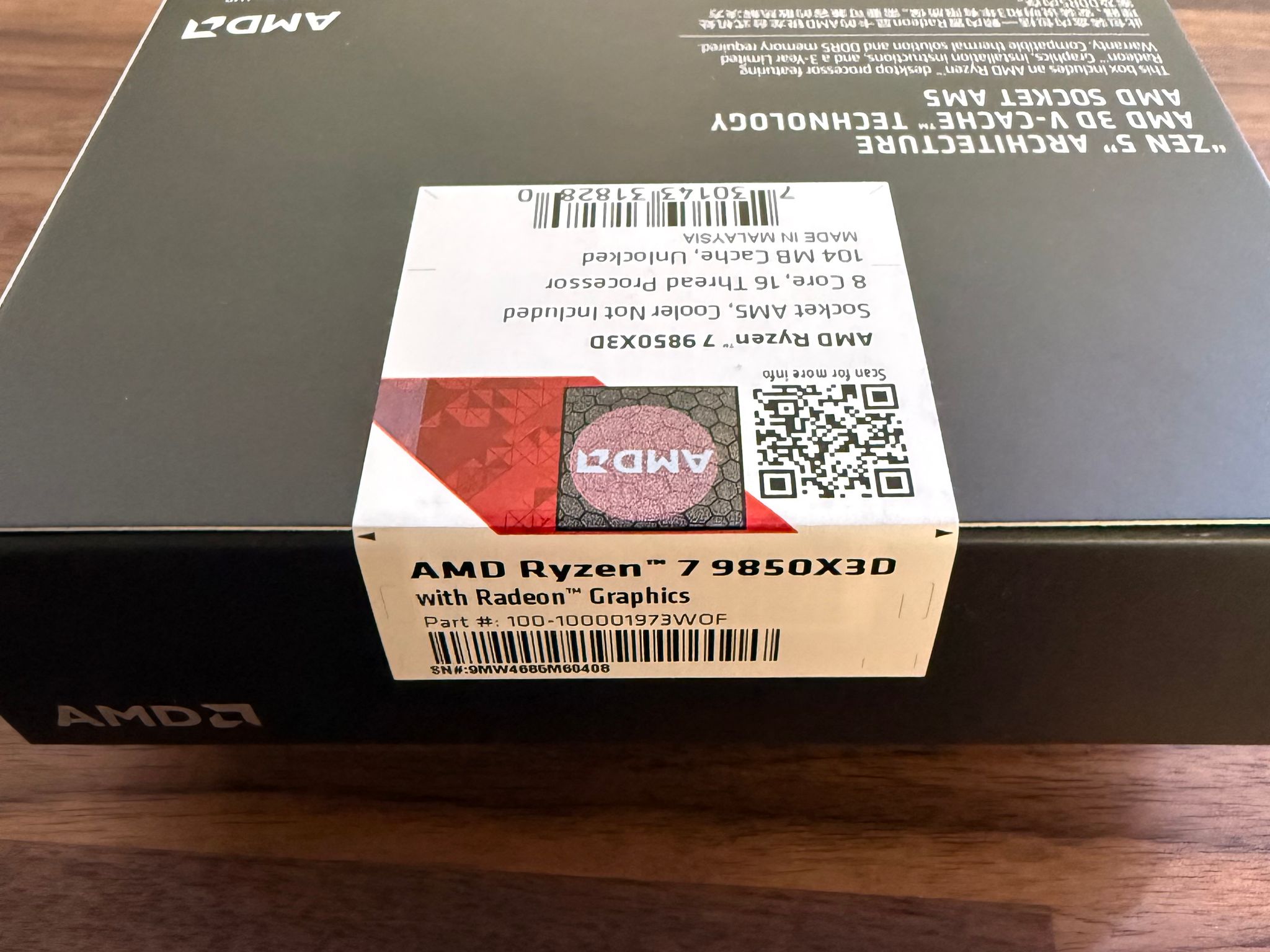 AMD Ryzen 7 9850X3D