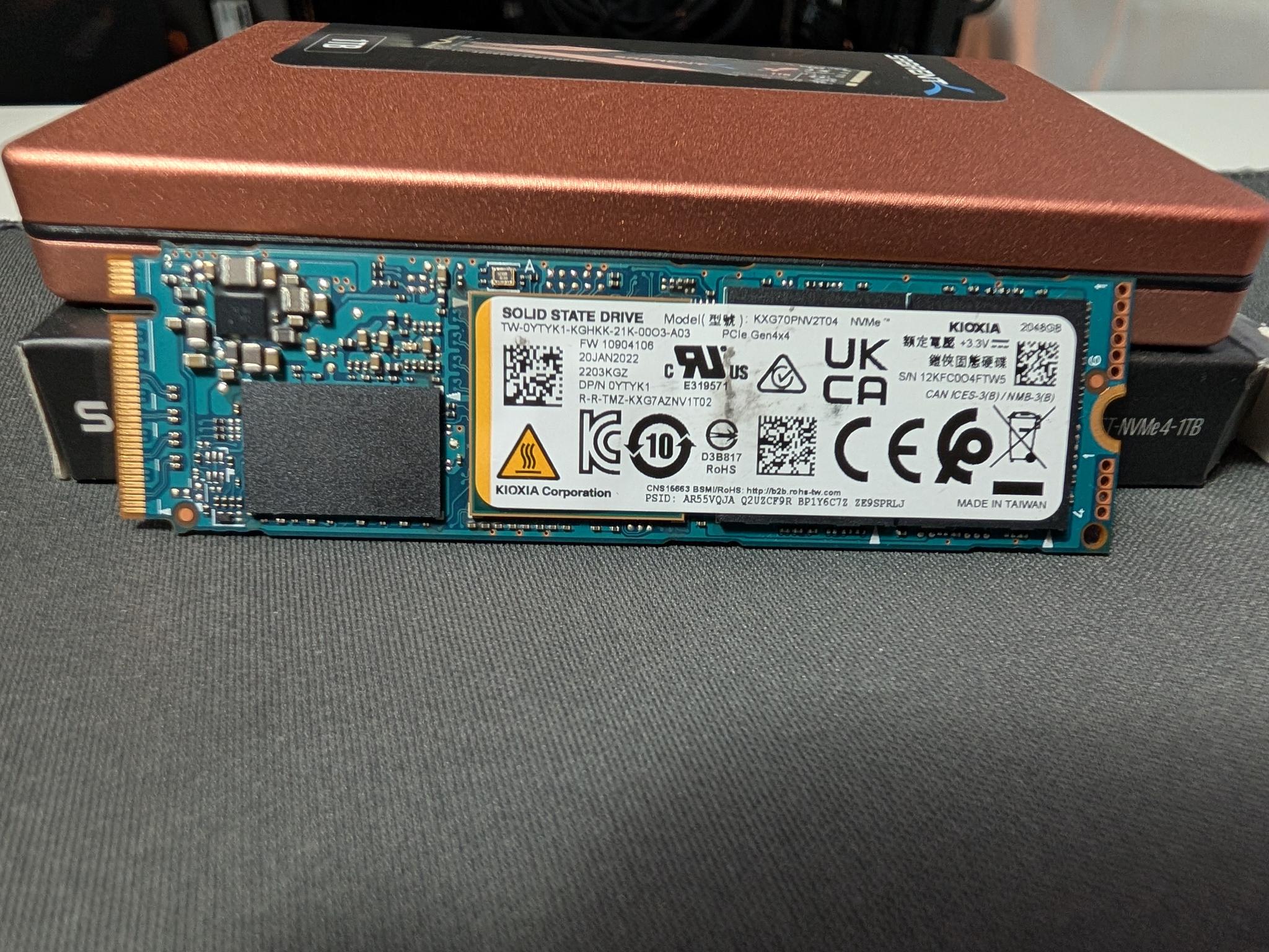 Kioxia 2TB Gen4 NVMe M.2 SSD