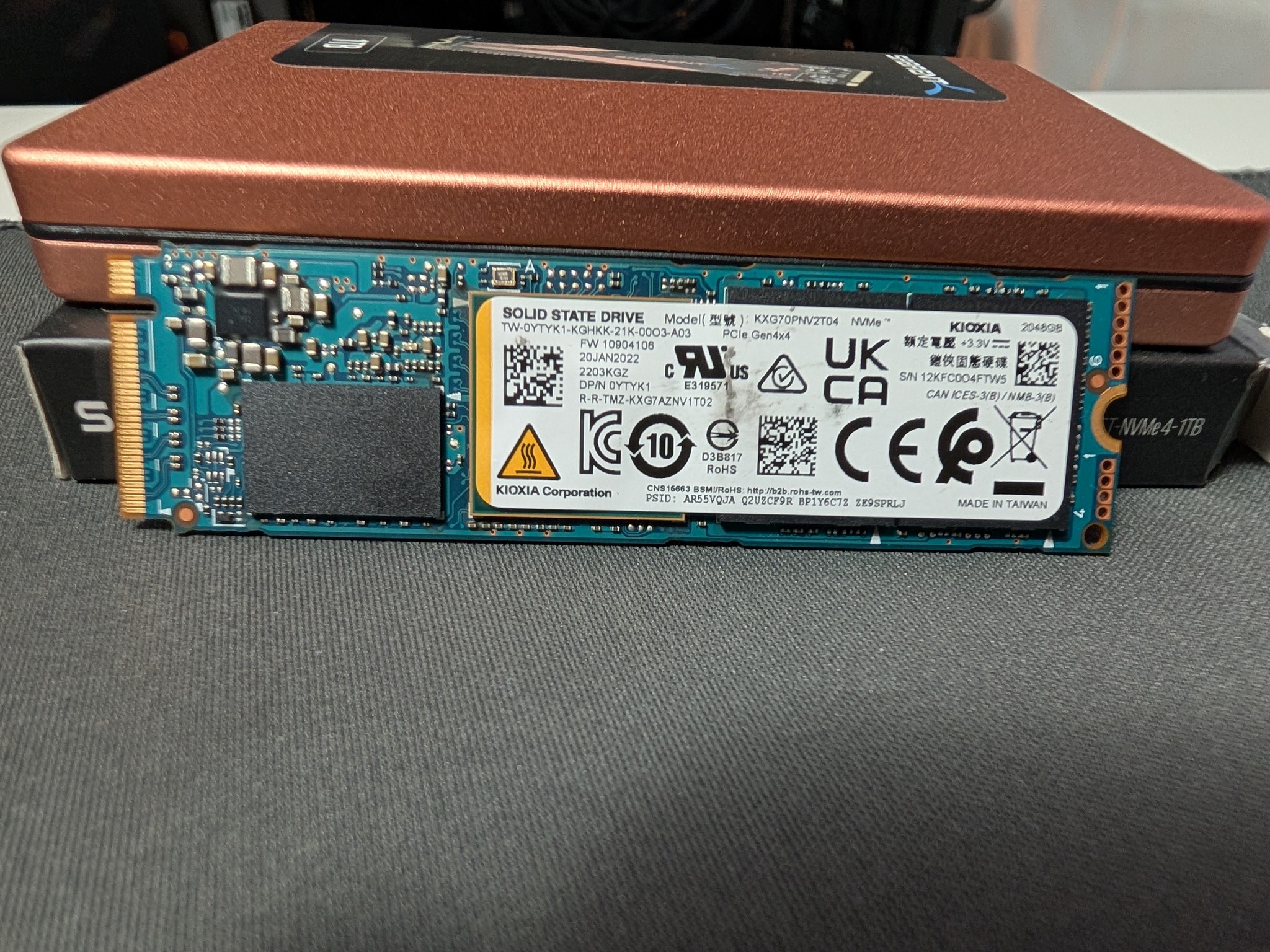Kioxia 2TB Gen4 NVMe M.2 SSD