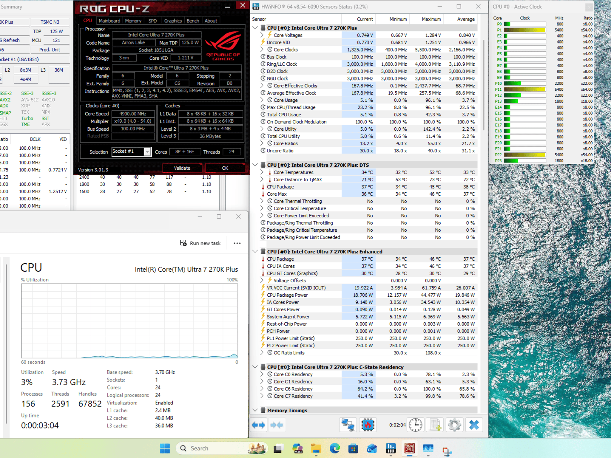 Asus PRIME Z890-P WiFi, Intel Core Ultra 7 270K+, 48GB DDR5, 2TB Crucial T700 + Win 11 Pro Activated