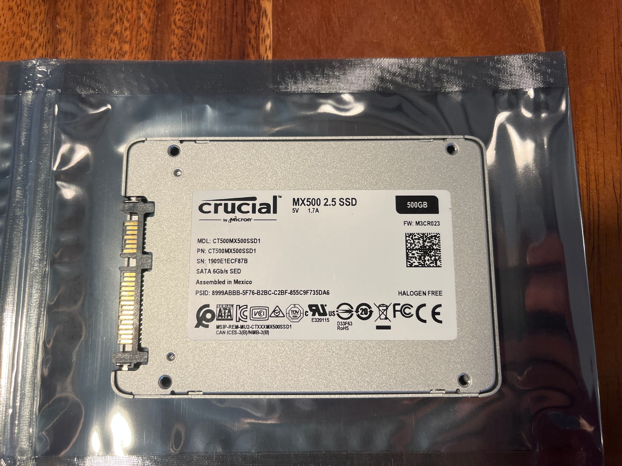 Crucial MX500 500 GB,Internal,2.5 inch (CT500MX500SSD1) Solid State Drive