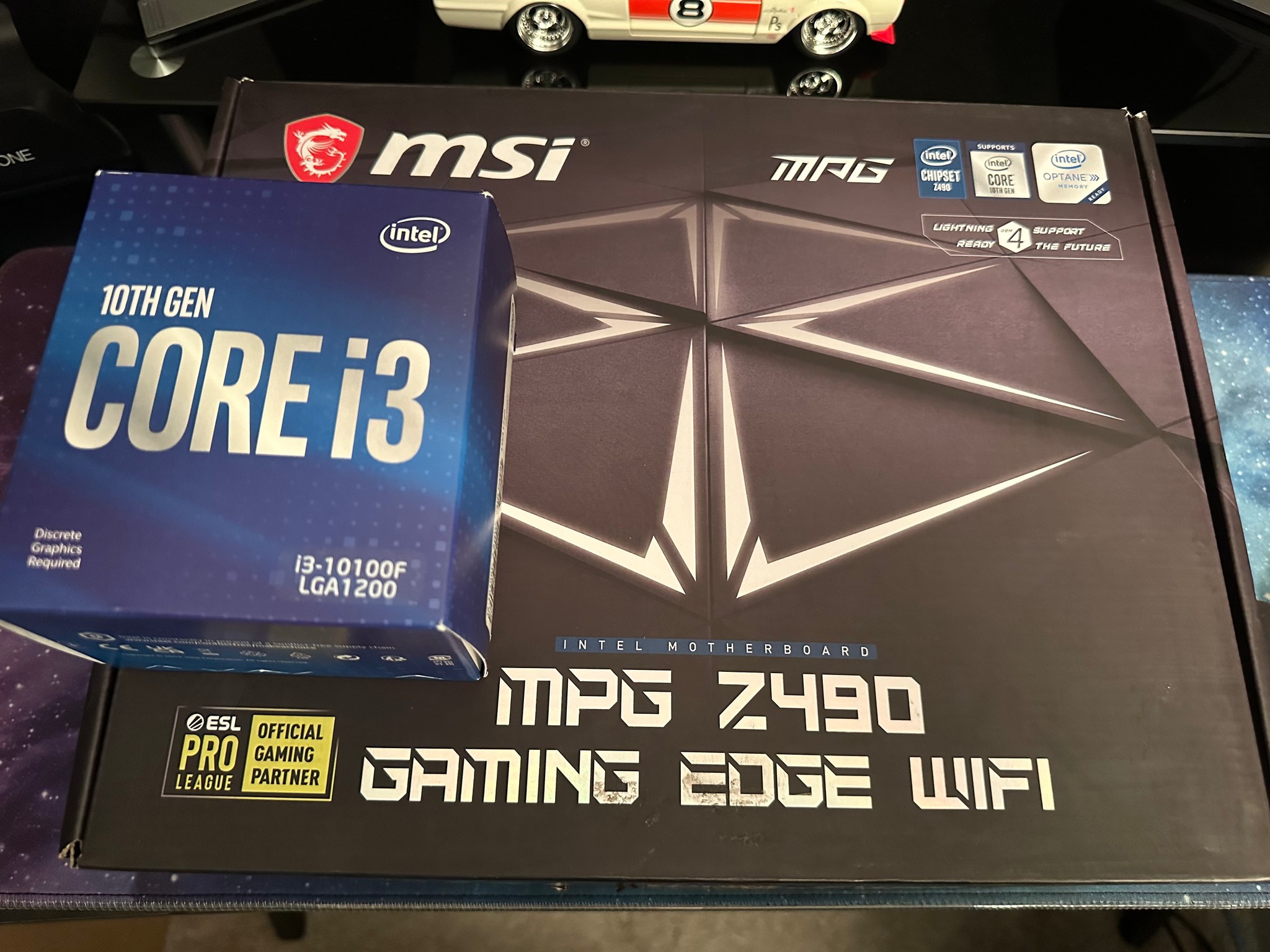 Combo set I3-10100F w/Z490 Gaming Edge WIFI