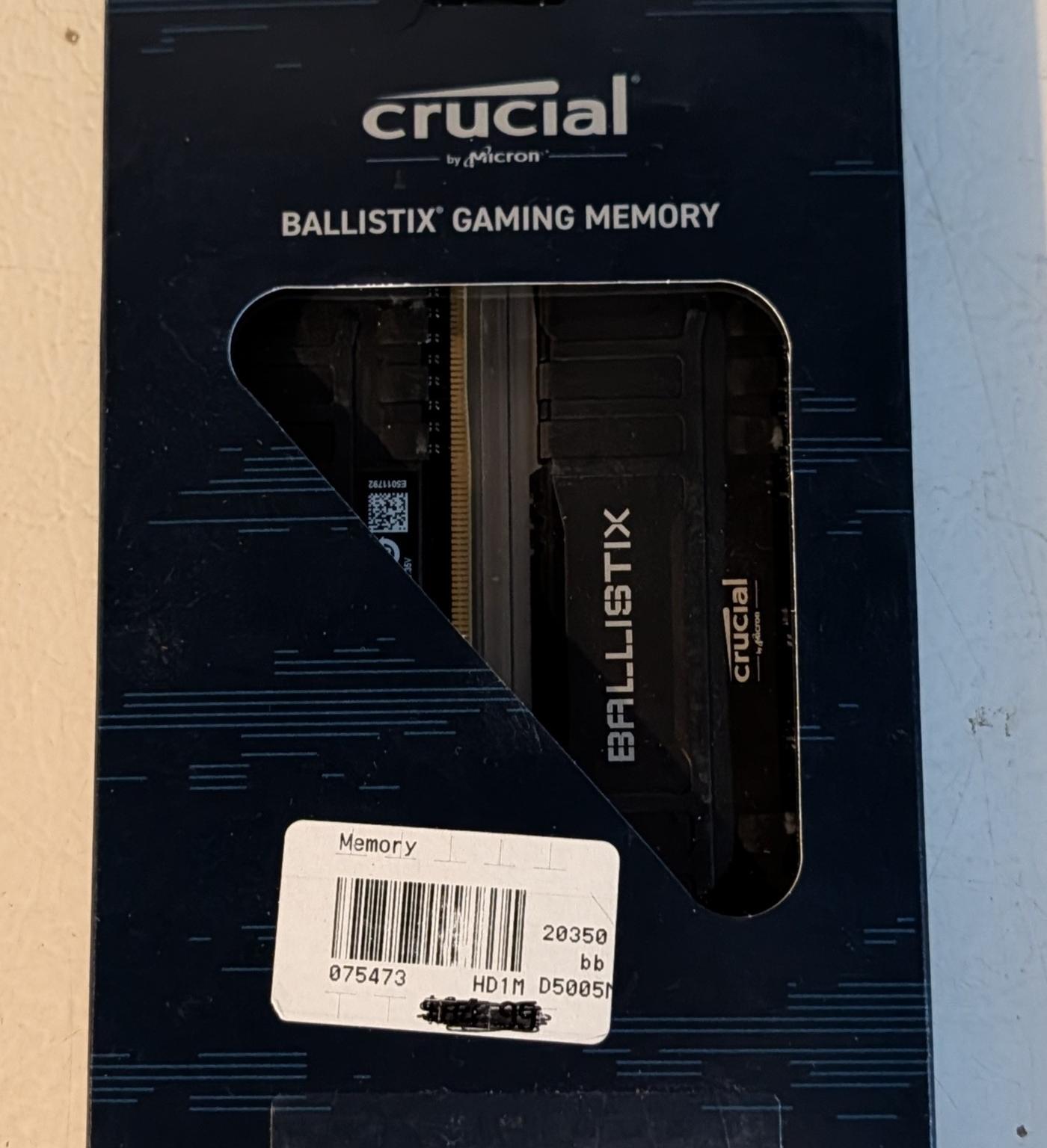DDR4 Crucial 16GB (2x8GB) 3200 CL16