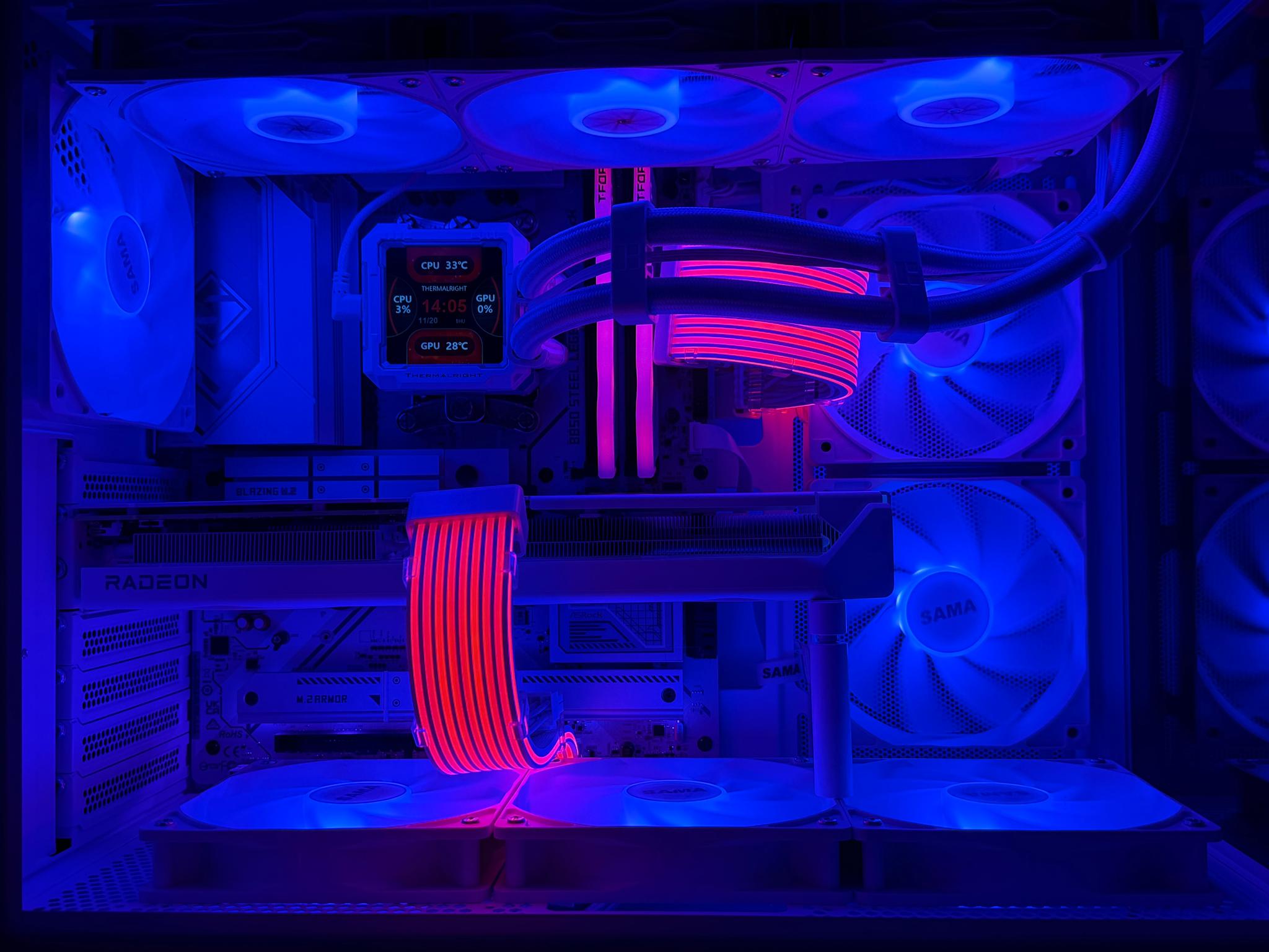 ✨NEW Custom All-White Gaming PC | Ryzen 7 7700 / RX 9060 XT 16 GB / 1 TB NVMe / DDR5 RGB