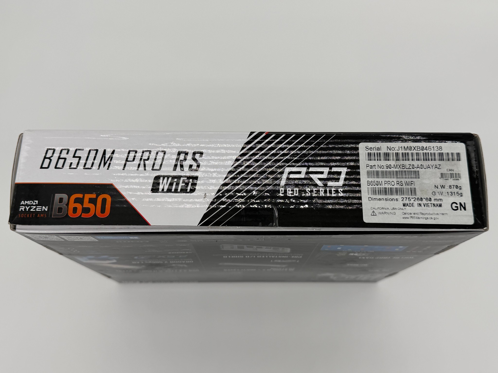 ASRock B650M Pro RS WiFi + Crucial T500 1TB + Windows 11 Setup