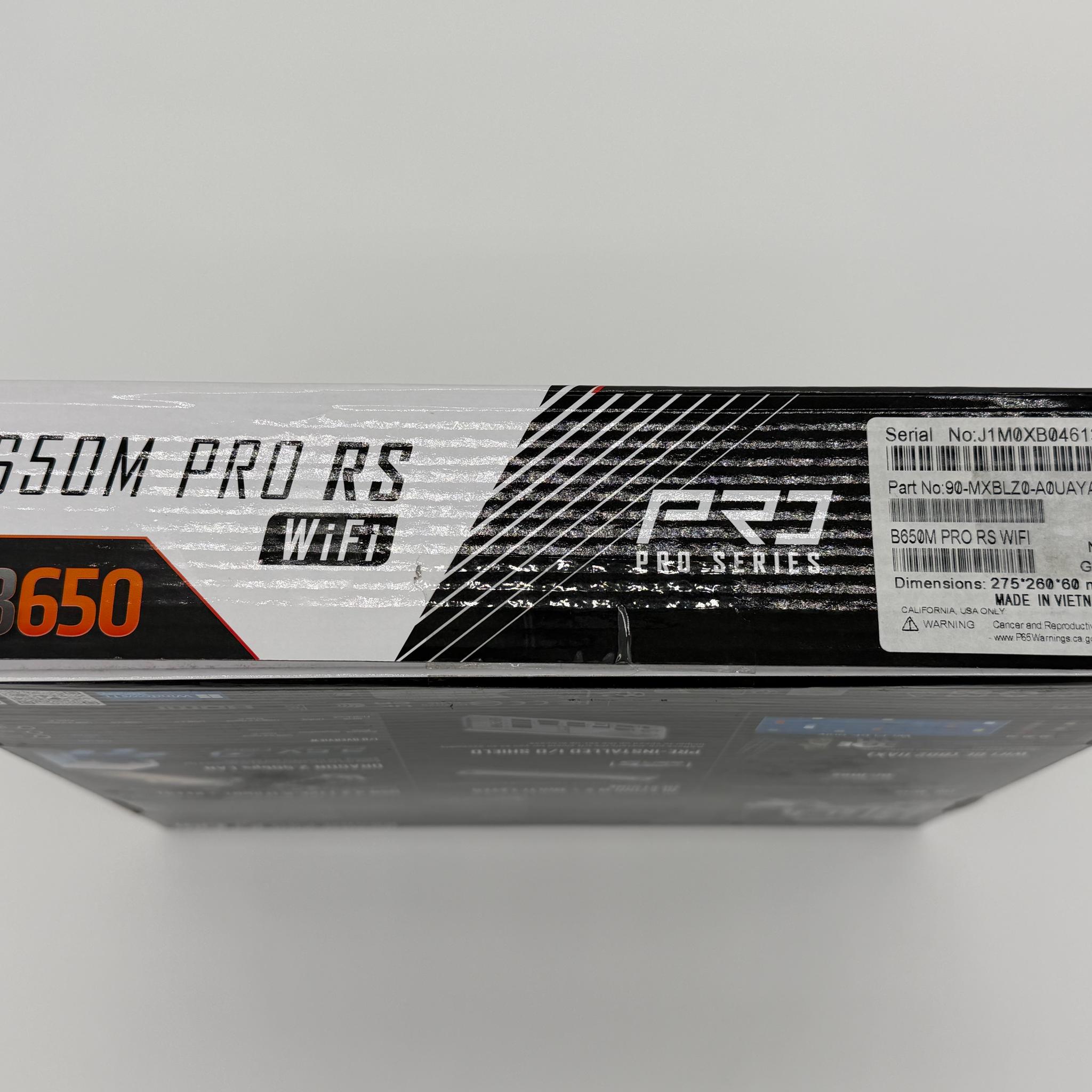 ASRock B650M Pro RS WiFi + Crucial T500 1TB + Windows 11 Setup