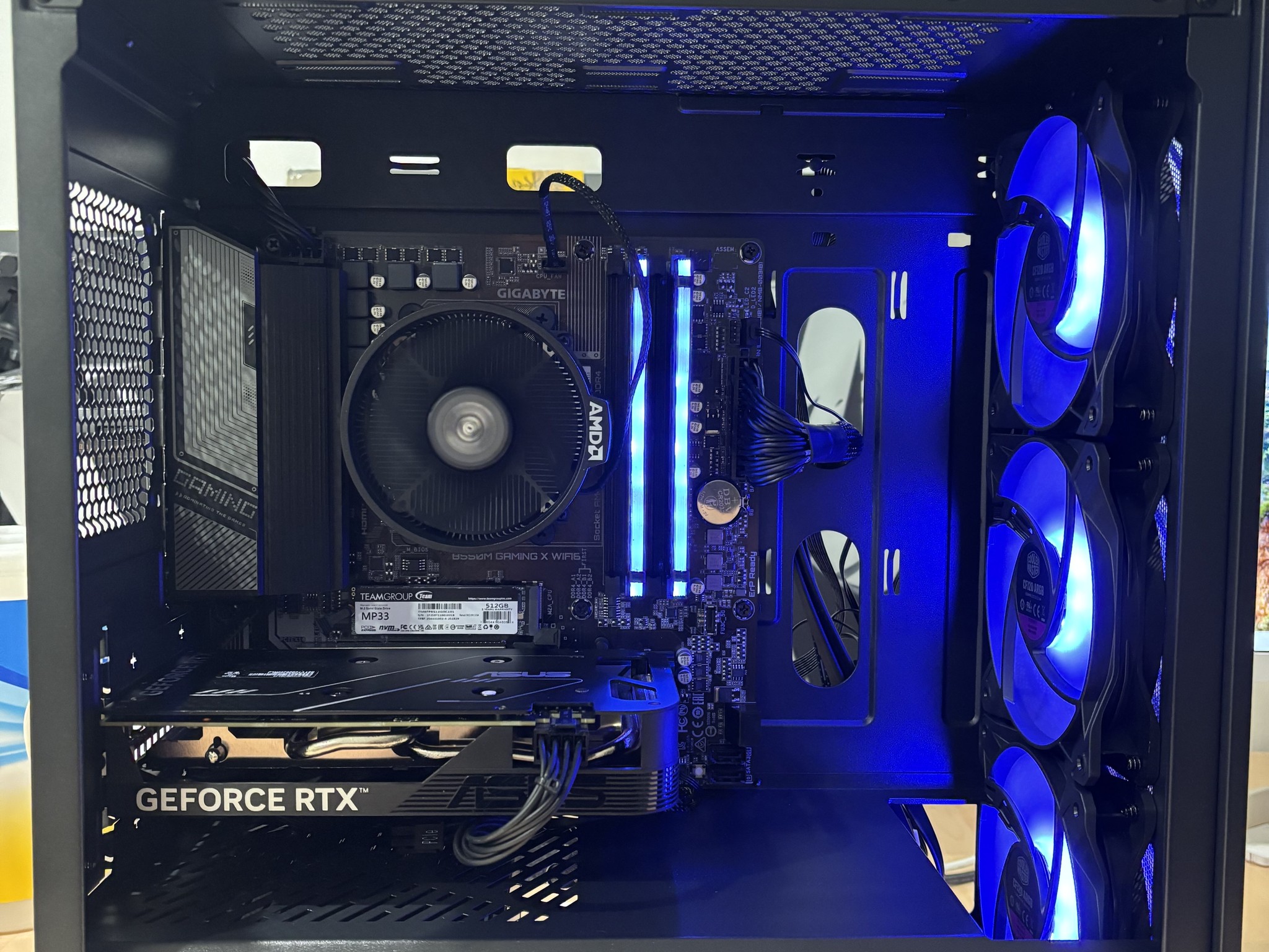 Pure Budget Performance 1080P/1440P PC, RTX 4060, AMD 5500, 16GB DDR4, 512GB SSD