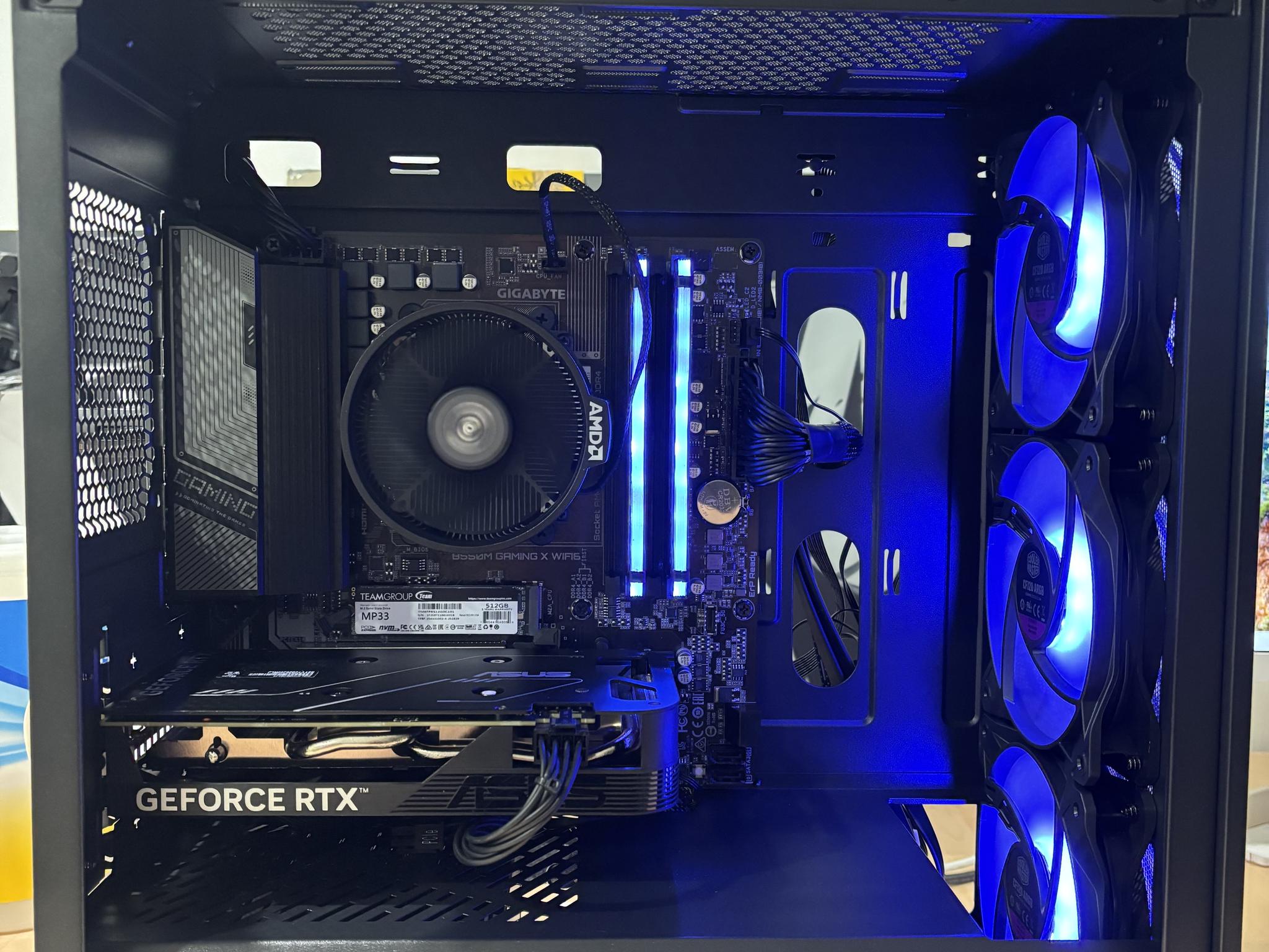 Pure Budget Performance 1080P/1440P PC, RTX 4060, AMD 5500, 16GB DDR4, 512GB SSD