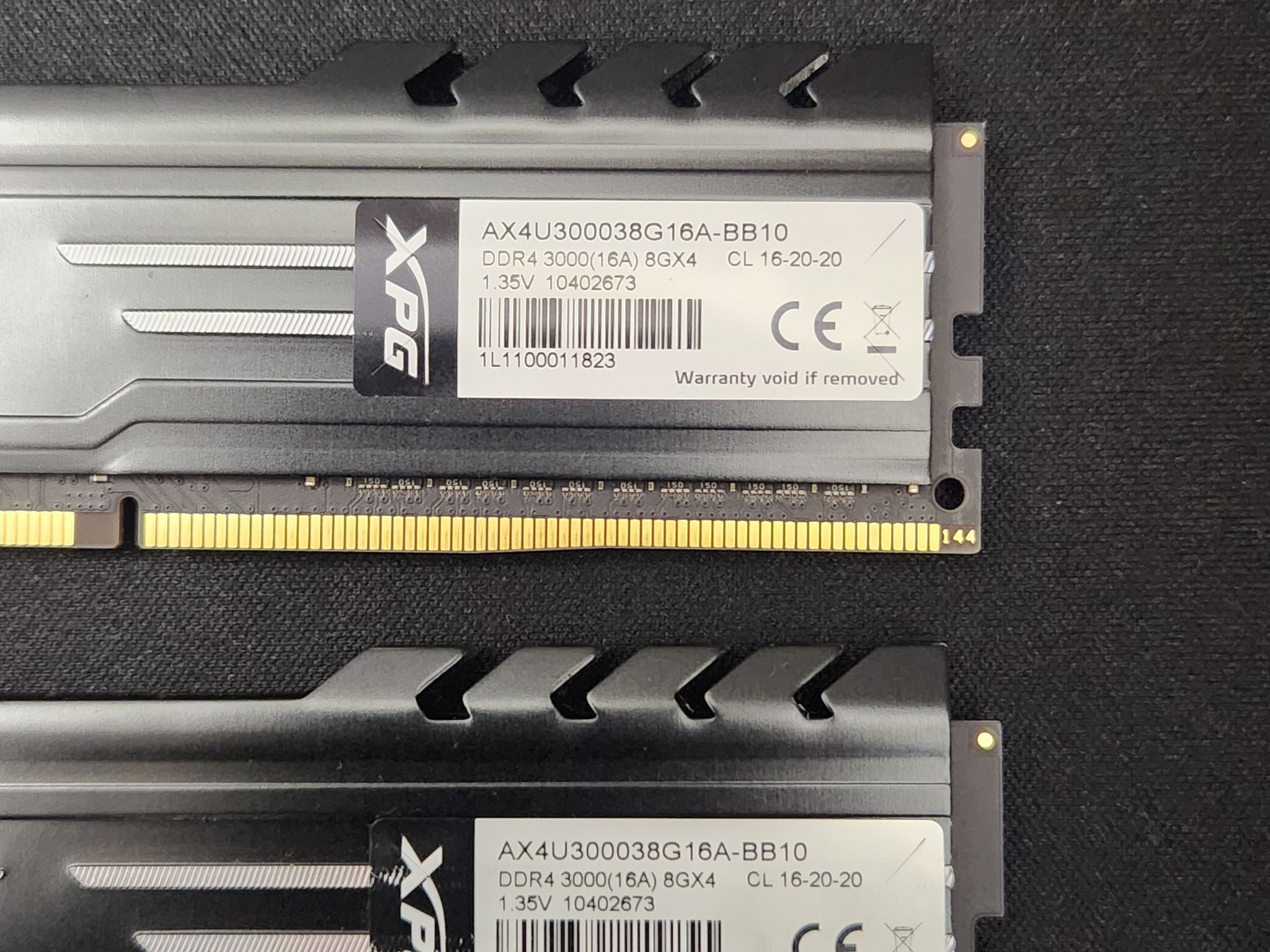 "Not Working" XPG DDR4 Ram
