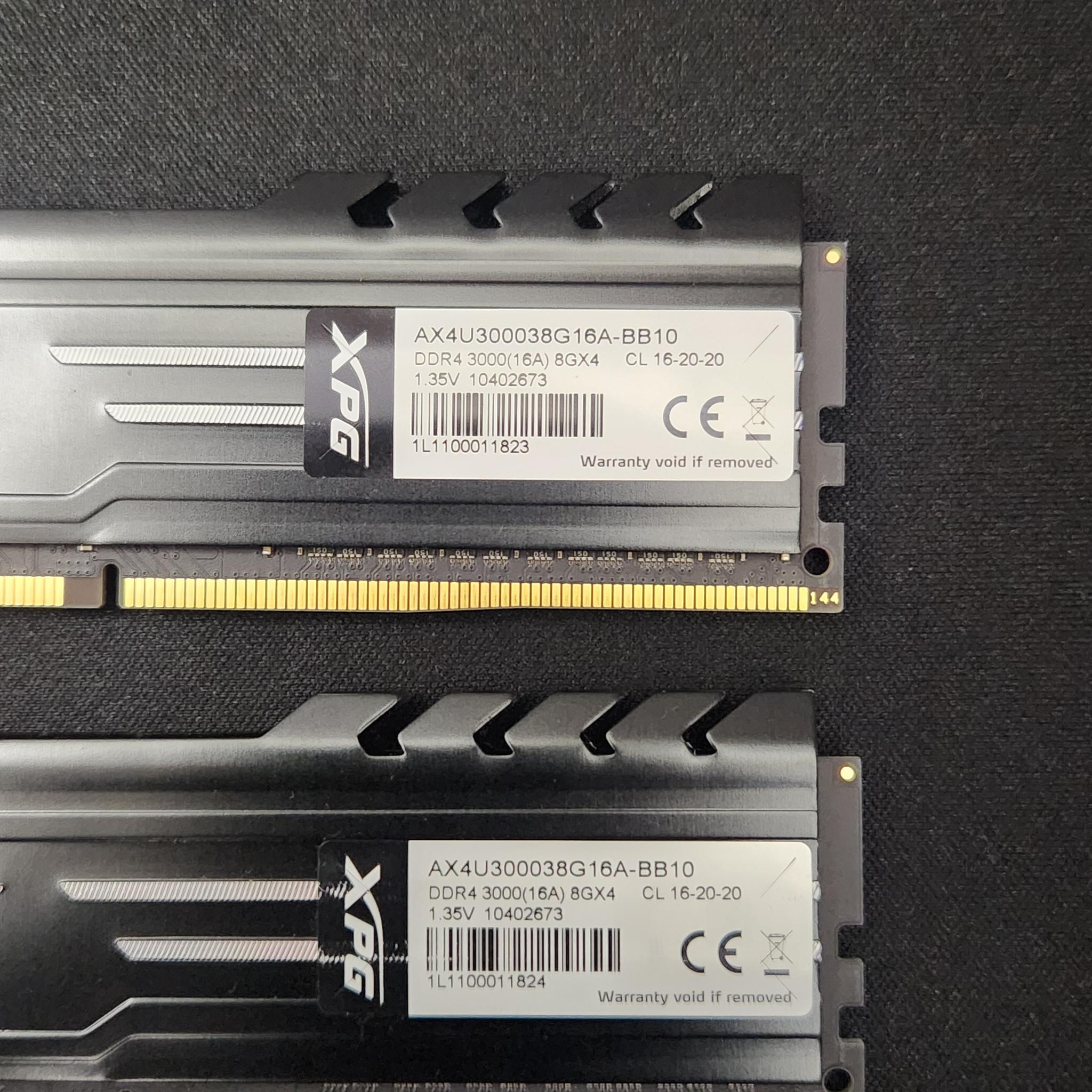 "Not Working" XPG DDR4 Ram