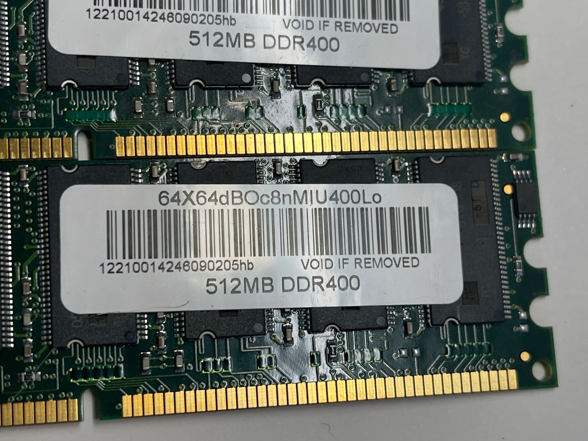 variety of old RAM modules