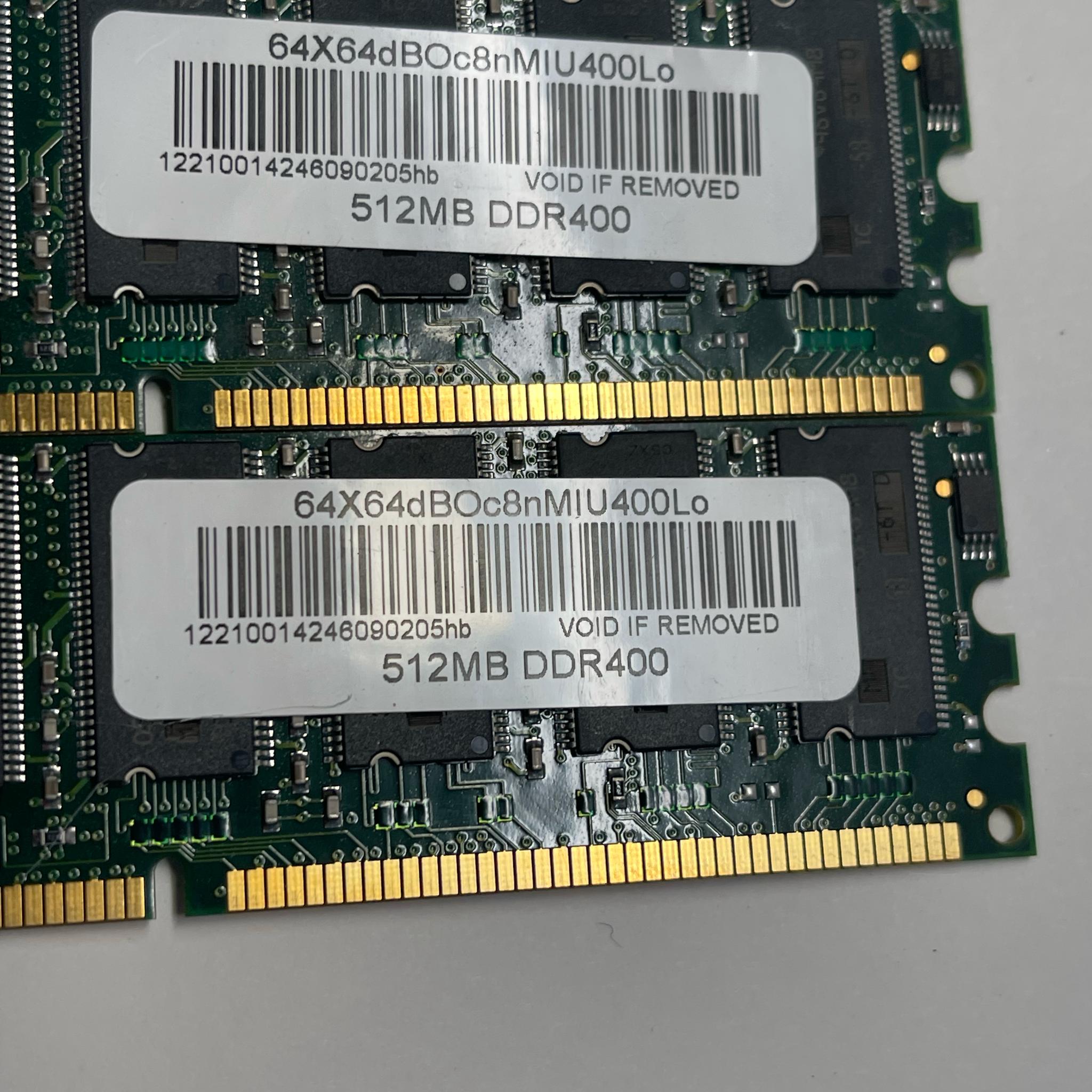 variety of old RAM modules