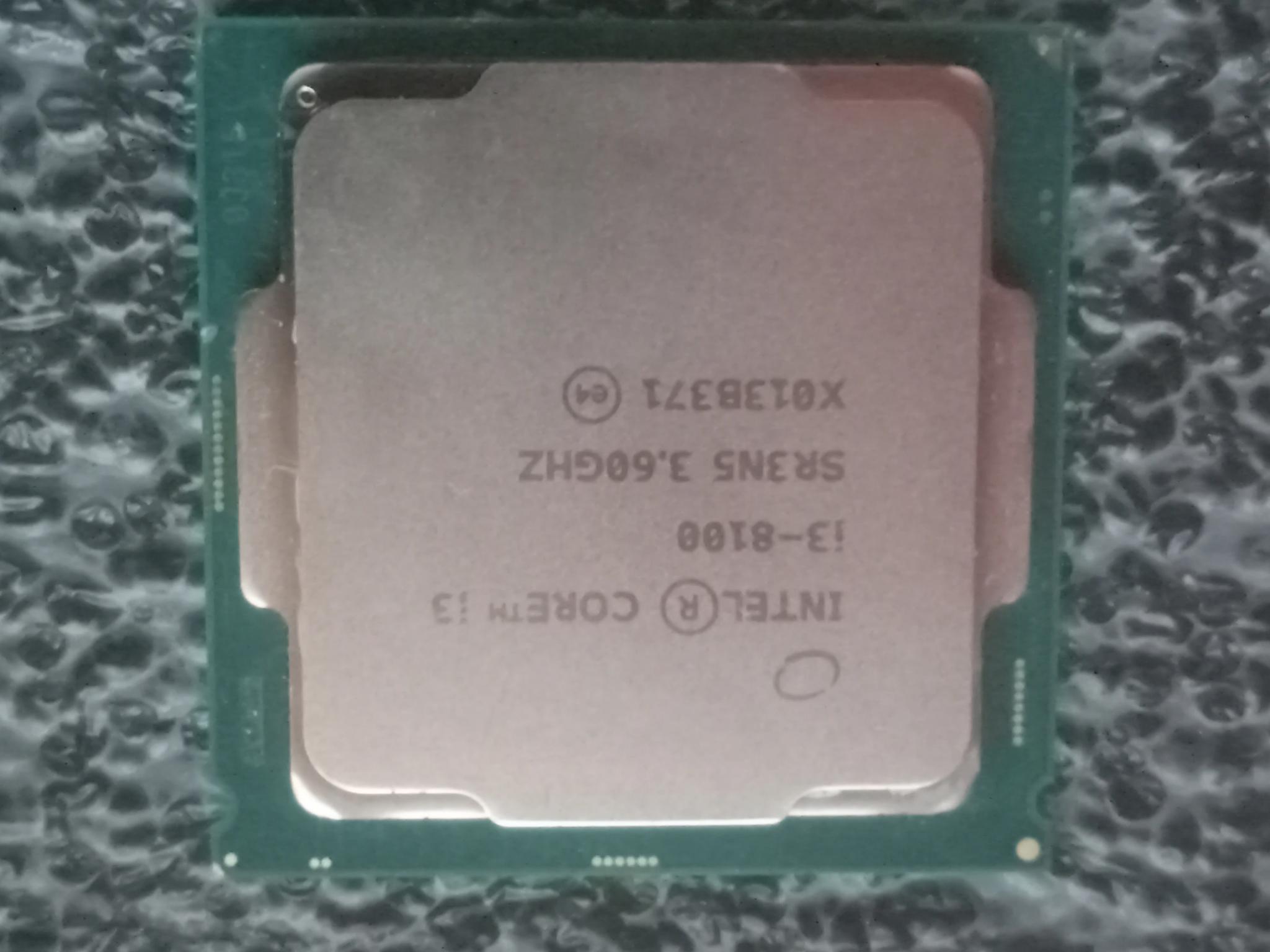 - Used - Intel i3 - 8100