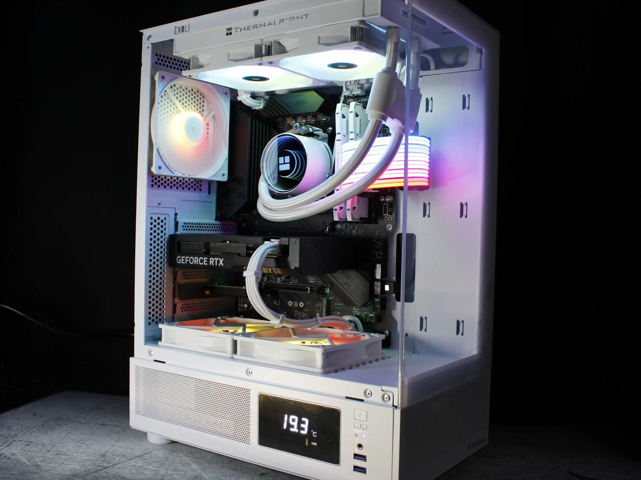 🤍White Gaming PC |RTX 4060 TI|Ryzen 7|1TB SSD|