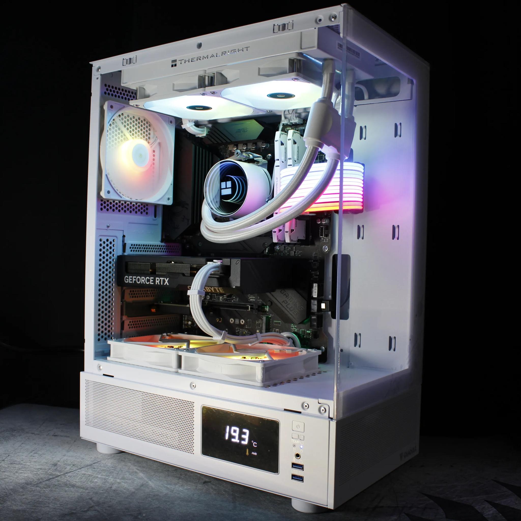 🤍White Gaming PC |RTX 4060 TI|Ryzen 7|1TB SSD|