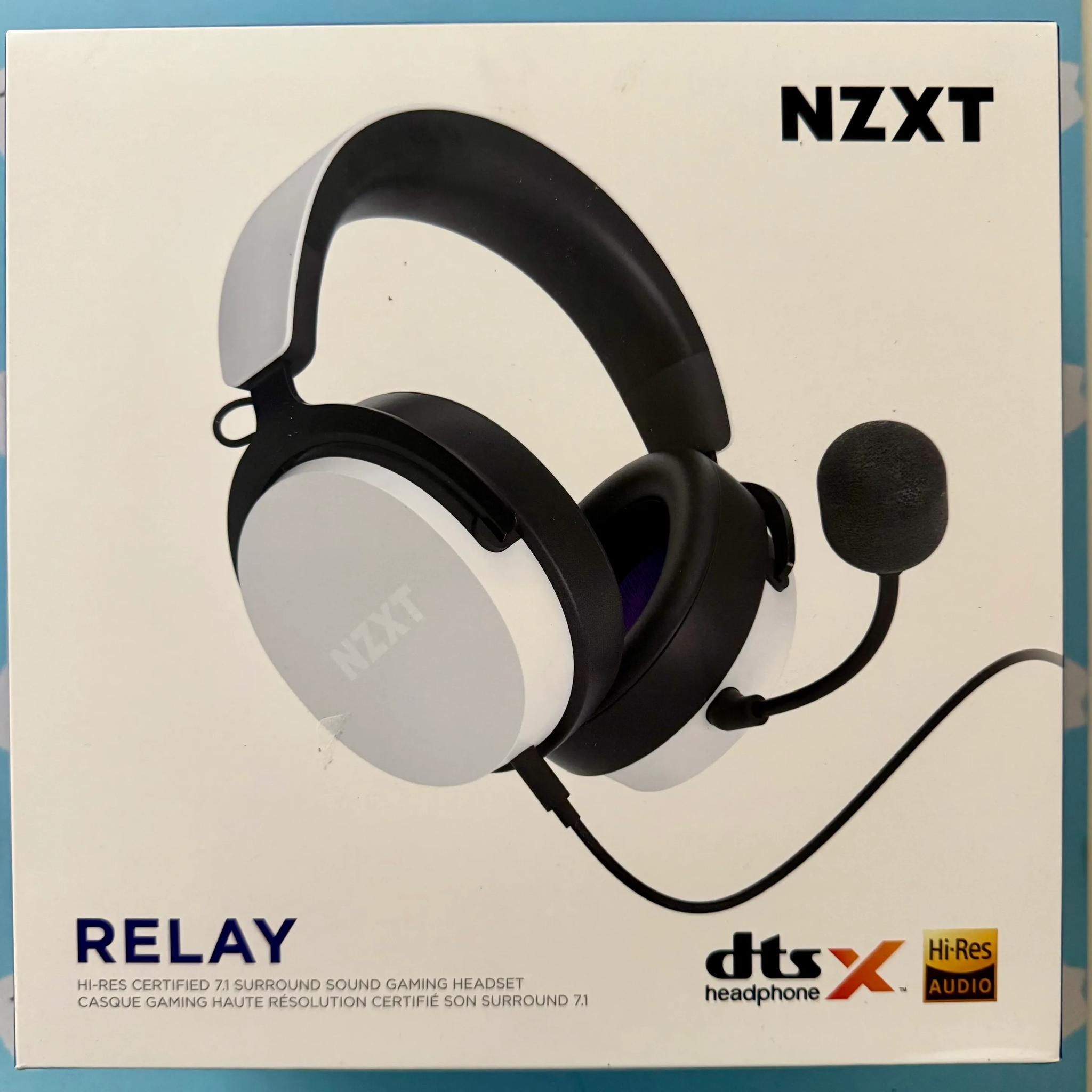 NZXT Relay Wired PC Gaming Headset (White)
