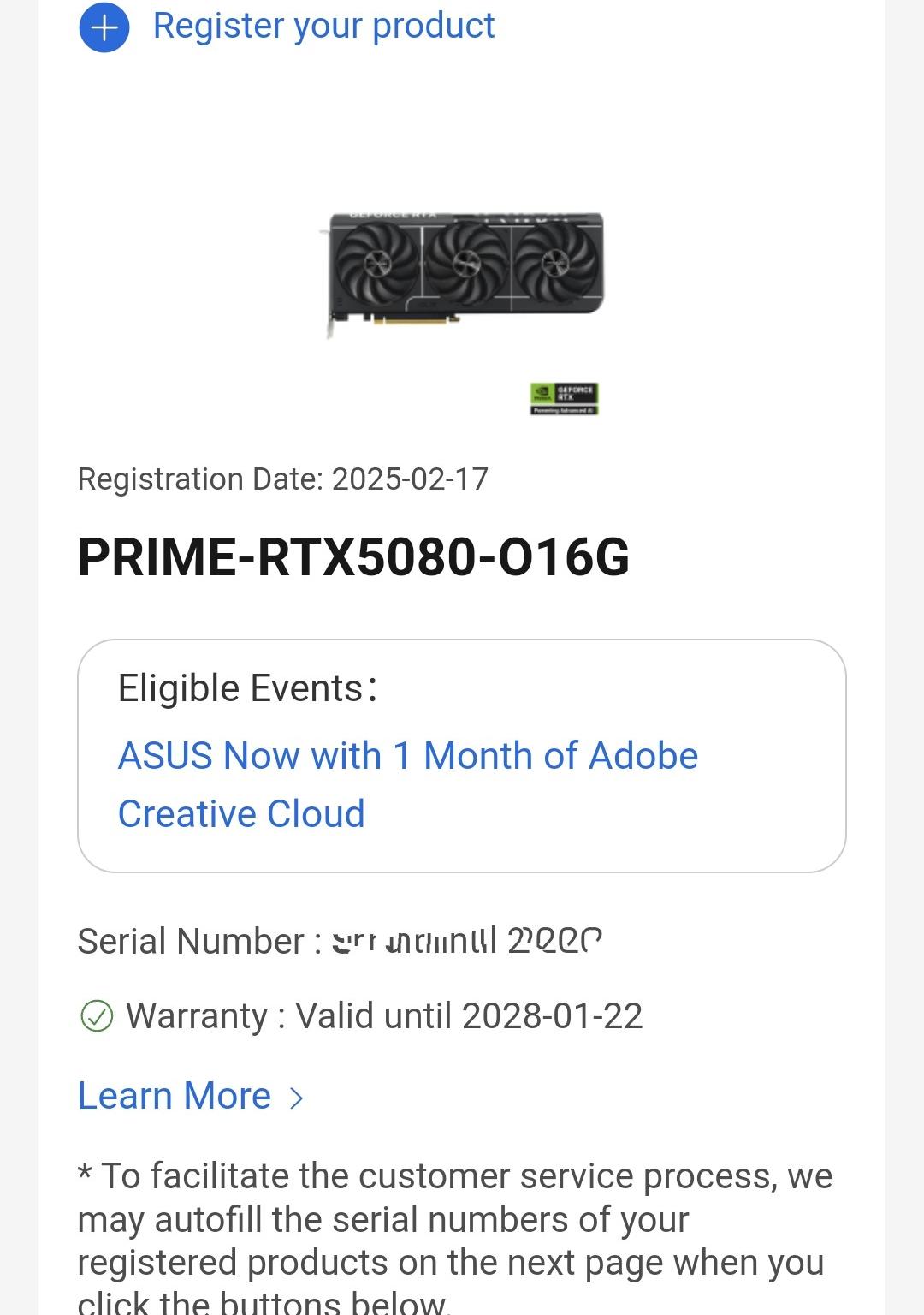 NVIDIA GeForce RTX 5080 ASUS PRIME
