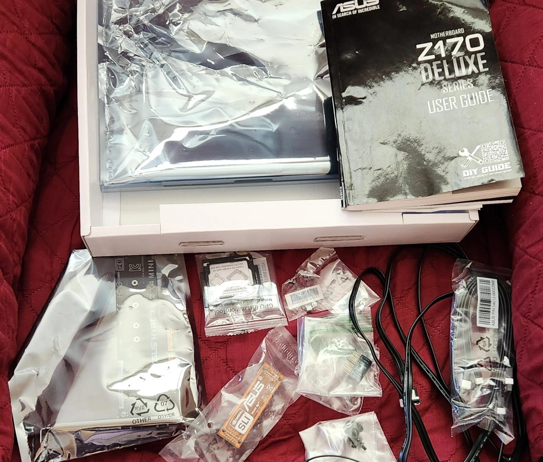 Used Asus Z170-DELUXE ATX LGA1151 ddr4 Motherboard & Intel i7 6700k CPU