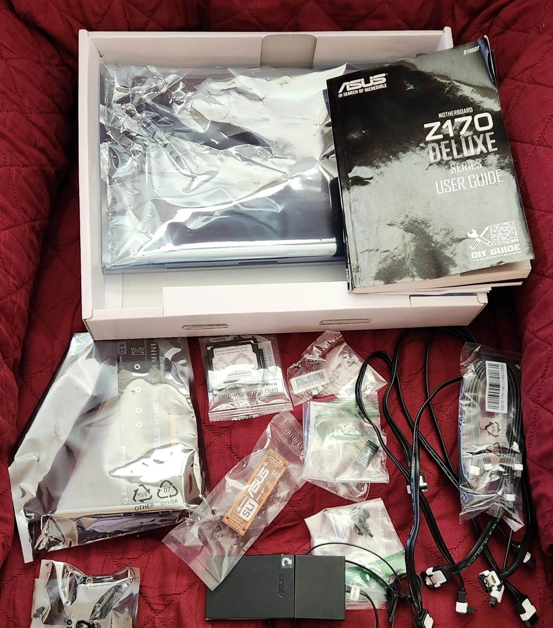 Used Asus Z170-DELUXE ATX LGA1151 ddr4 Motherboard & Intel i7 6700k CPU
