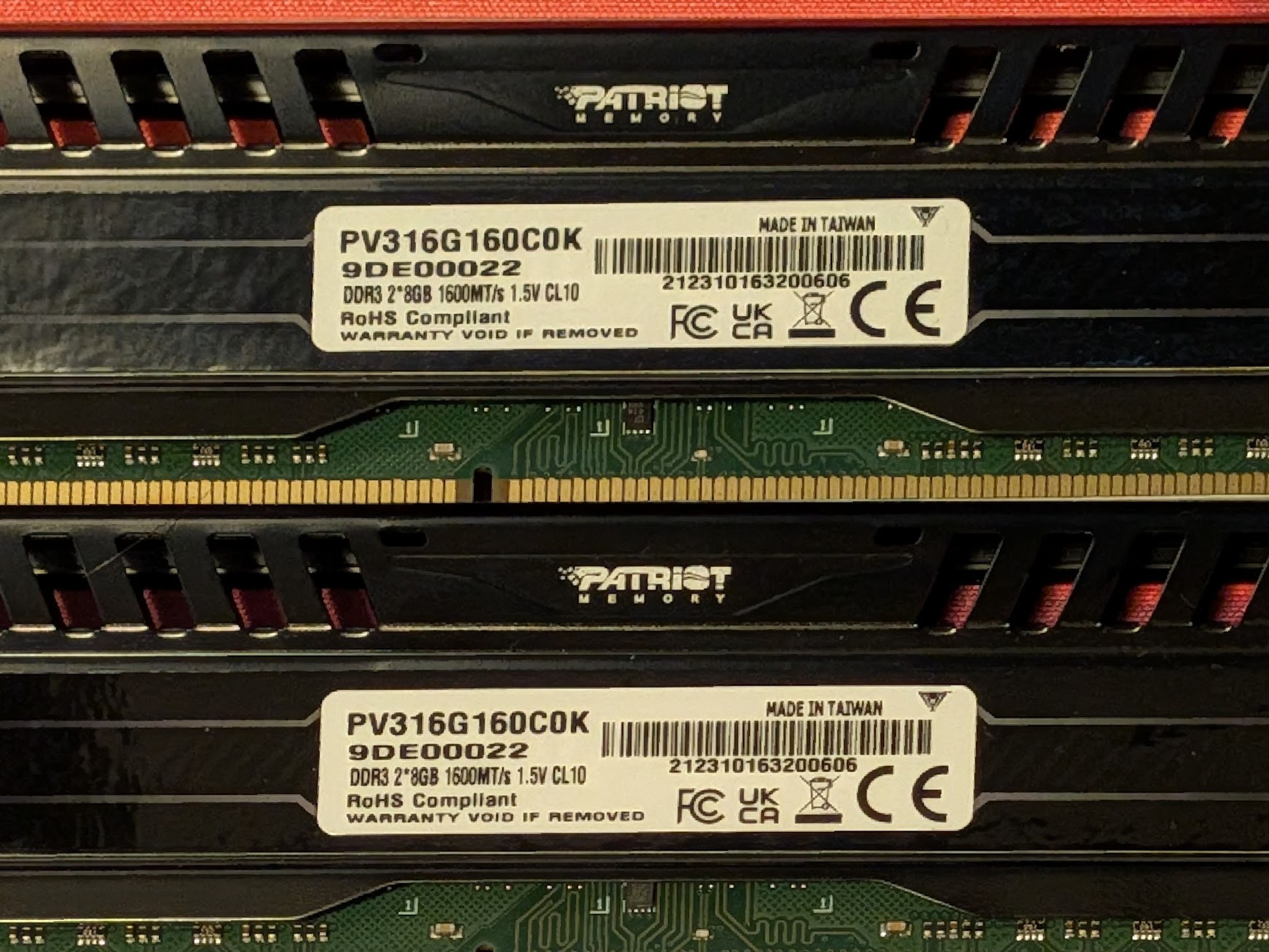 Patriot Viper 16GB (2*8GB) DDR3 1600MT/s