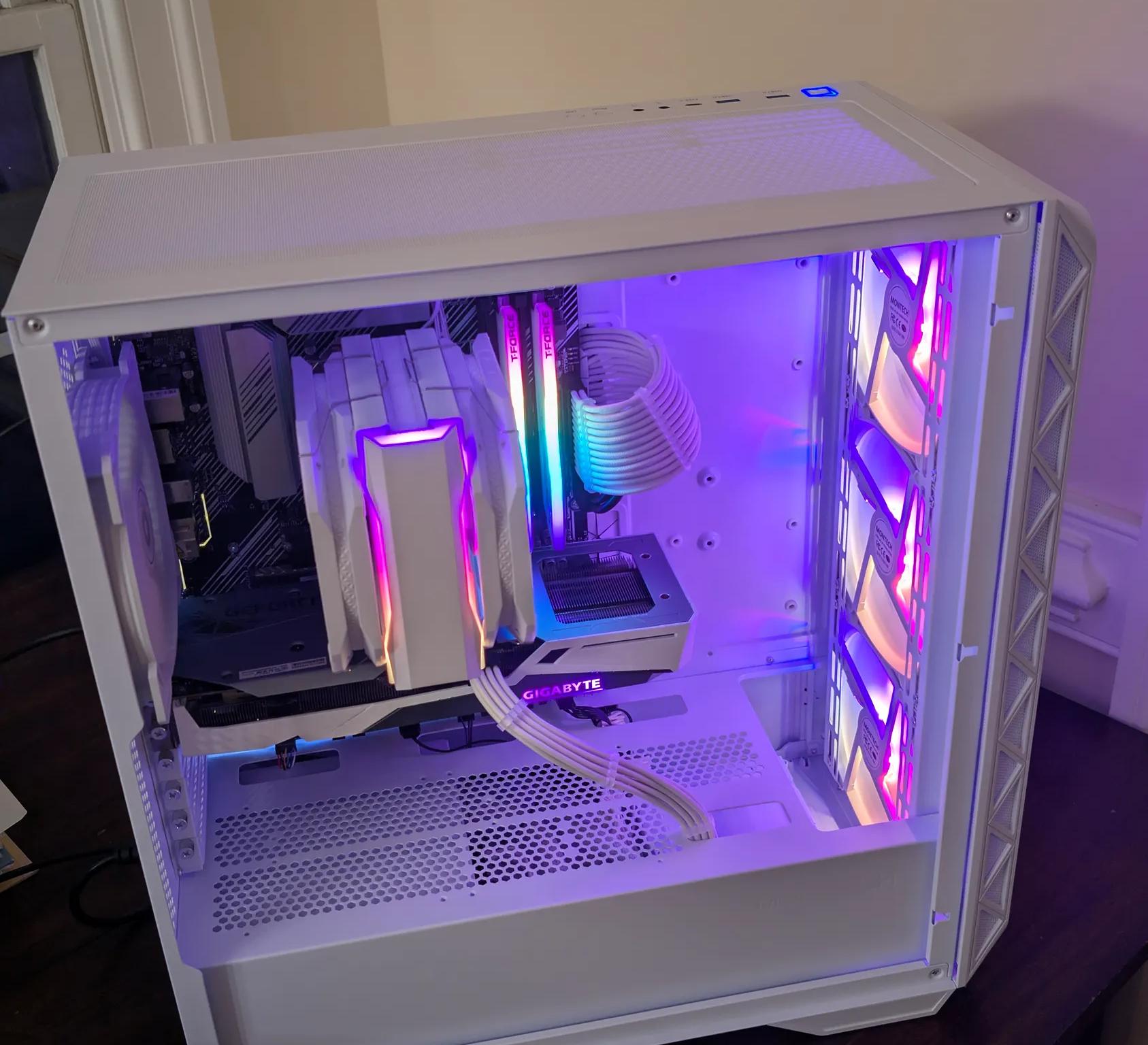 ❄️🧊👻FROZEN GHOST👻🧊❄️CUSTOM WHITE RTX 3060 12GB|AMD RYZEN 5 3600|ASUS PRIME B550-PLUS|1080P BEAST