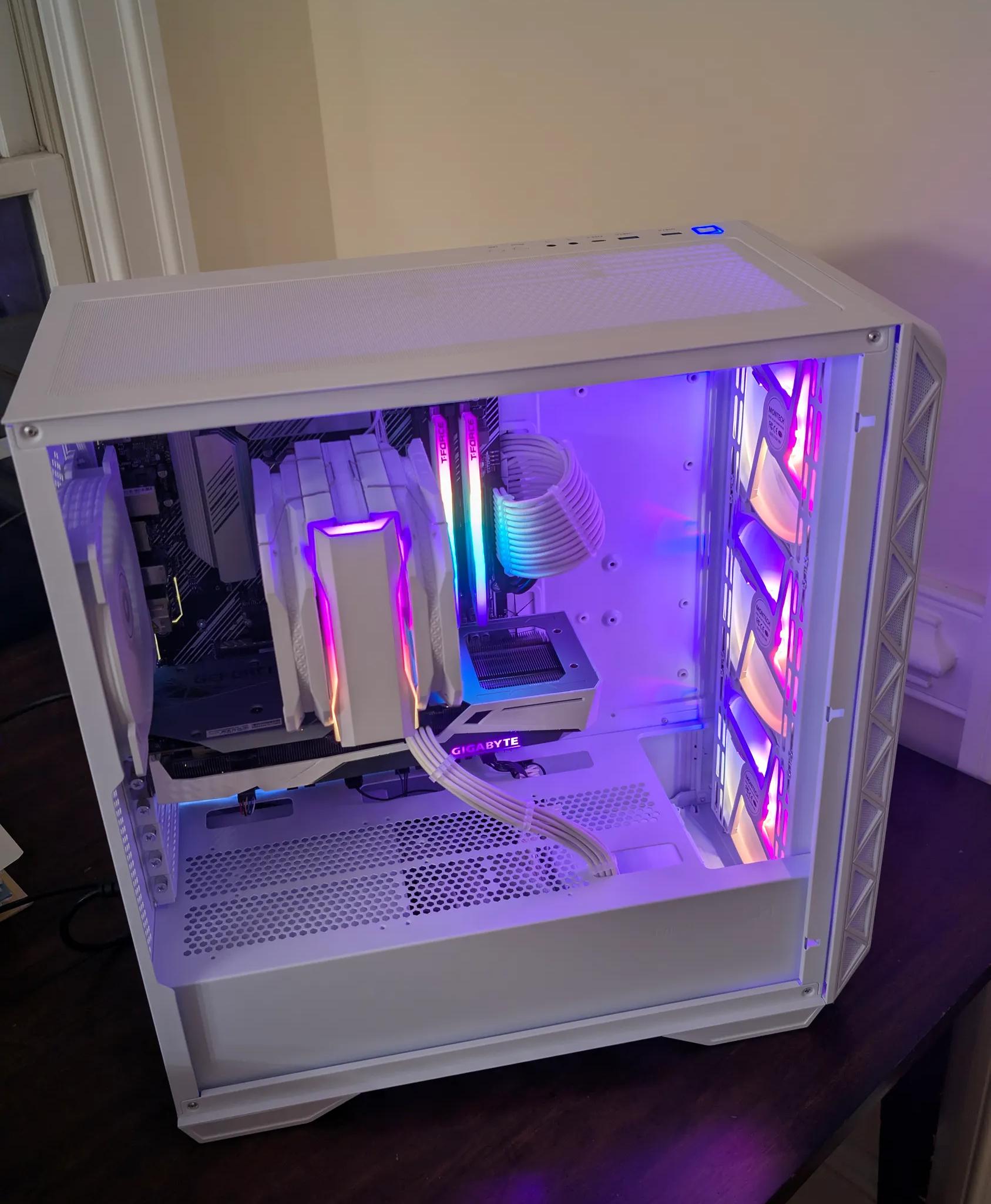 ❄️🧊👻FROZEN GHOST👻🧊❄️CUSTOM WHITE RTX 3060 12GB|AMD RYZEN 5 3600|ASUS PRIME B550-PLUS|1080P BEAST