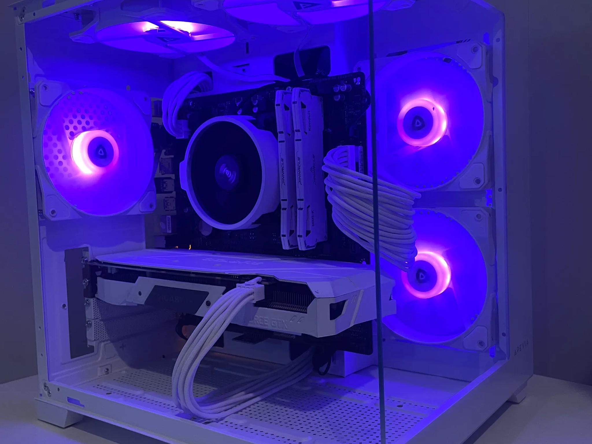 White Gaming Pc Gtx 1660 Super, Ryzen 5 2600, 16gb Ram, 256gb svme ssd