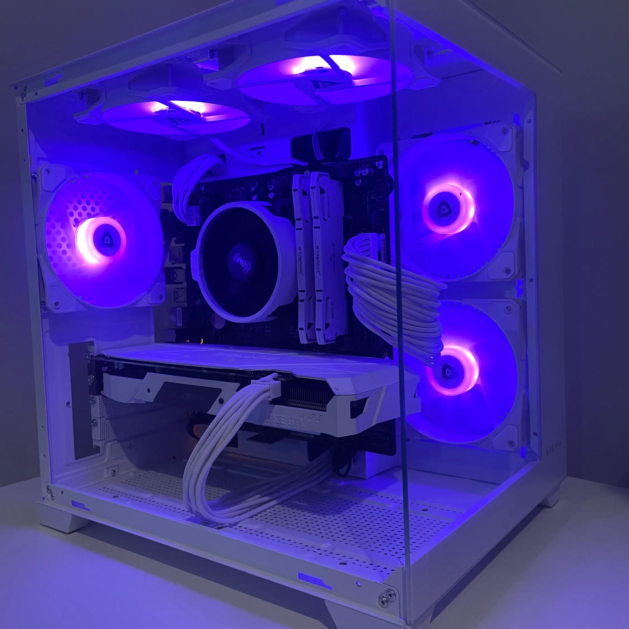 White Gaming Pc Gtx 1660 Super, Ryzen 5 2600, 16gb Ram, 256gb svme ssd