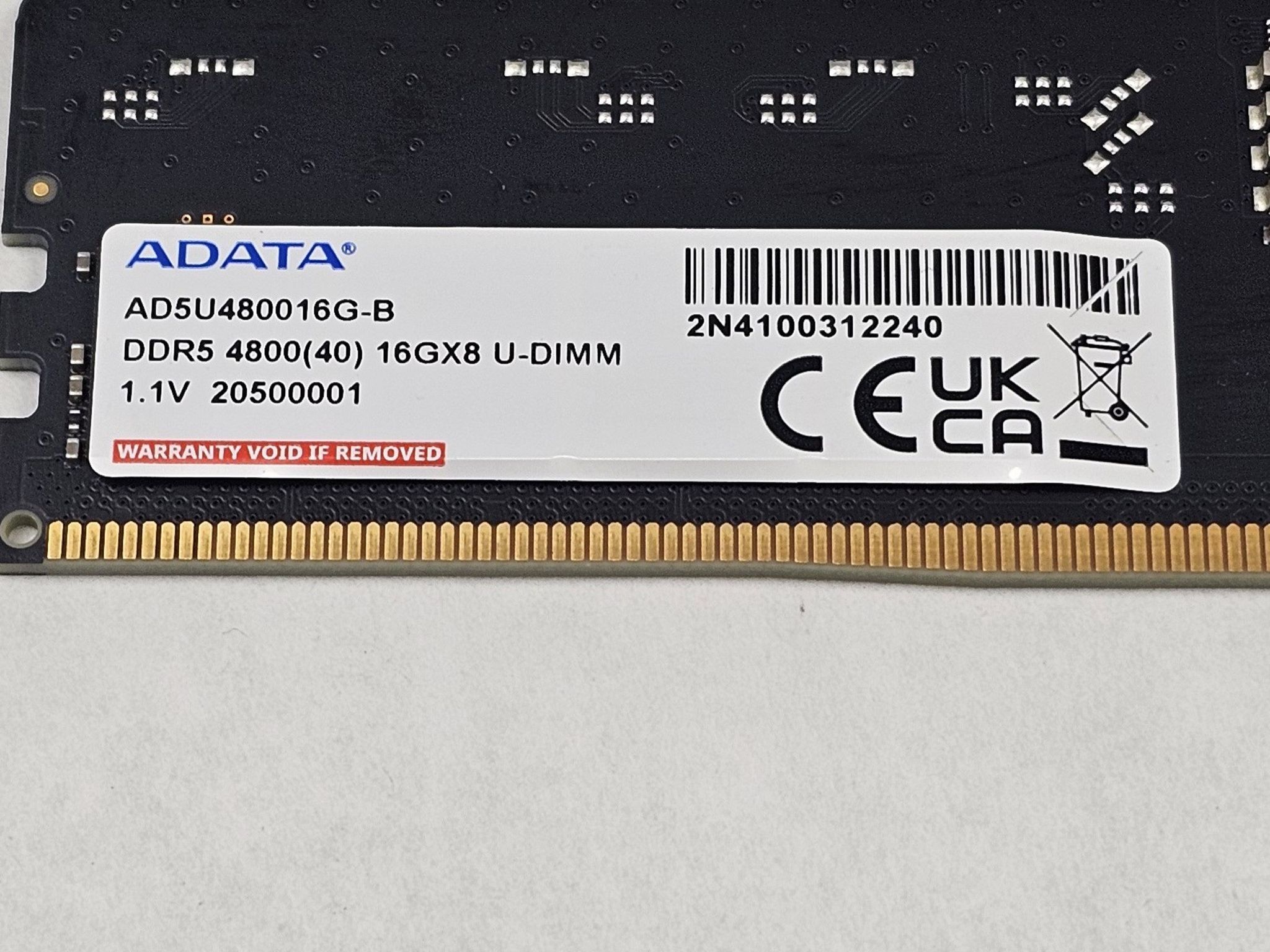 32GB DDR5 (2x16GB) CL40 4800MT/s ADATA
