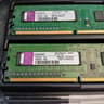 2 A-Tech Kingston Ram Kits 2GB DDR3-1333MHz PC3-10600U