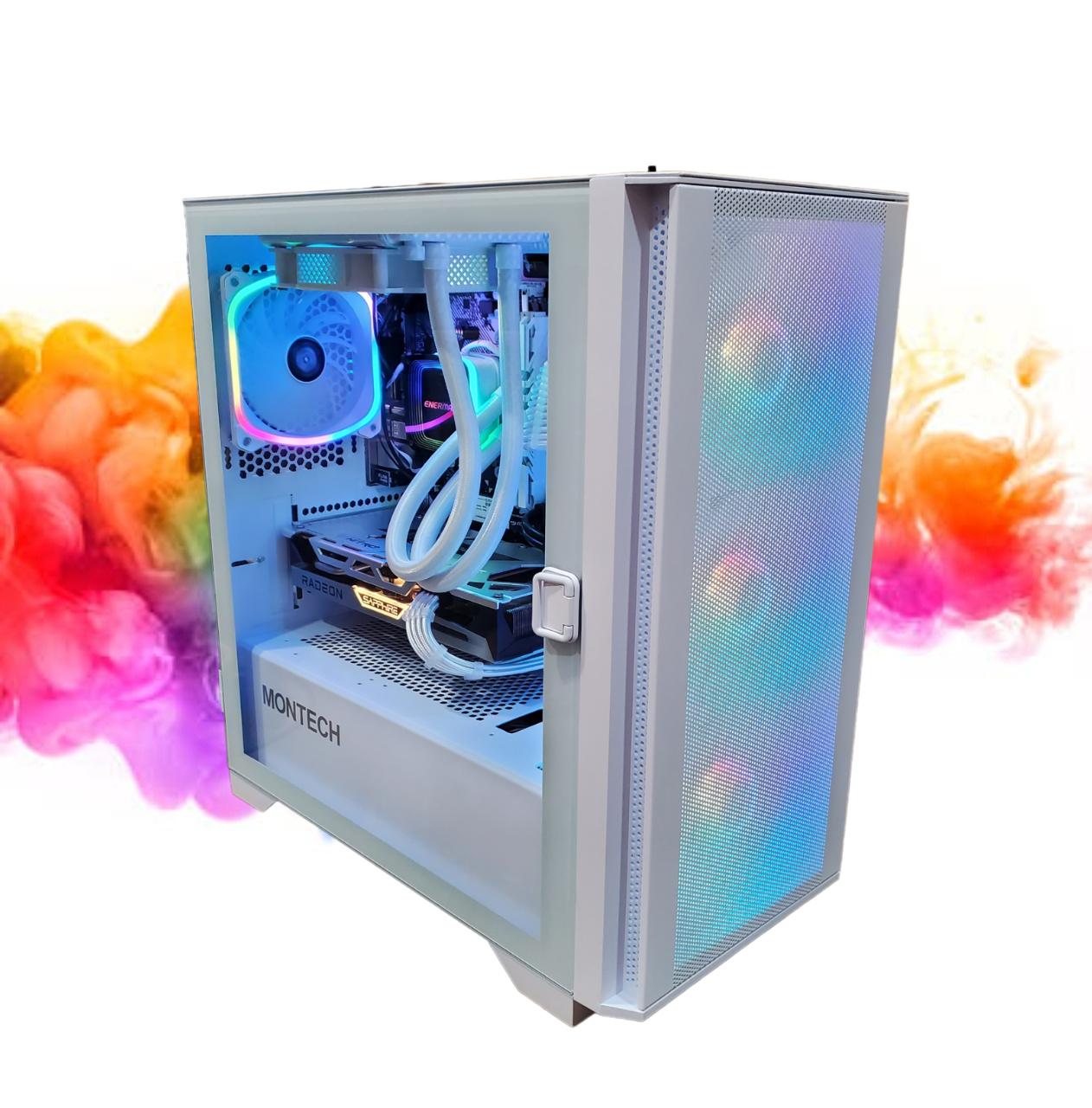 SALE: Watercooled PC 6600 XT + 3600 + 16GB DDR4 RAM + 512GB SSD + 120MM AiO ( All White Gaming PC )