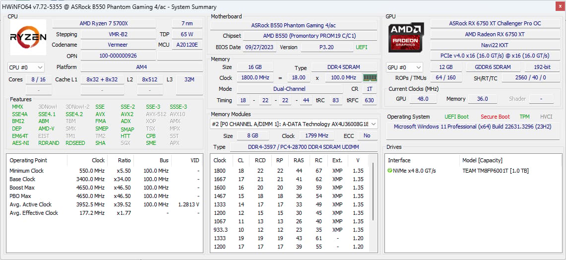 [Triton] || AMD Ryzen 7 5700X + RX 6750 XT 12G w/ 16GB of DDR4 RAM & 1TB M.2 NVMe SSD