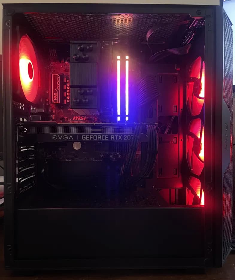 Nvidia RTX 2070 Super | RYZEN 7 3700X | 16GB RAM | 1TB M.2 NVMe SSD | Black Gaming PC
