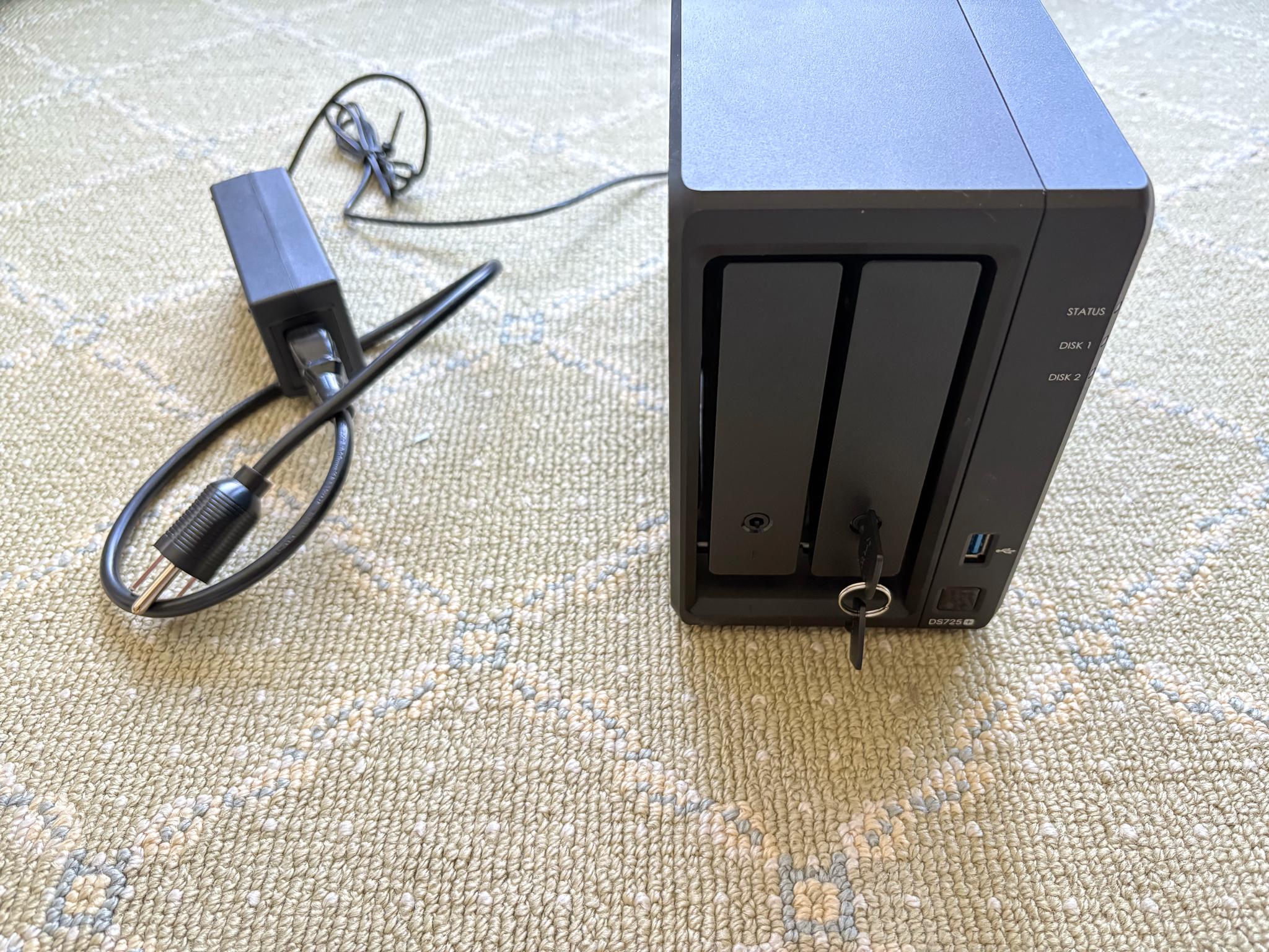 Synology DS725+ NAS w/ 2 16TB Plus SATA HDDs 3.5 & 1 400GB SNV5420 NVMe PCIe 3.0 M.2 SSD