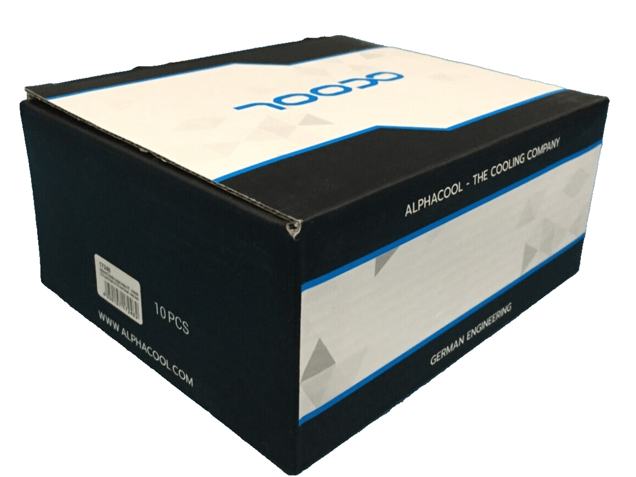 Alphacool 45 Degree Rotatable Angled Fitting G1/4 Black 10-Pack 17246