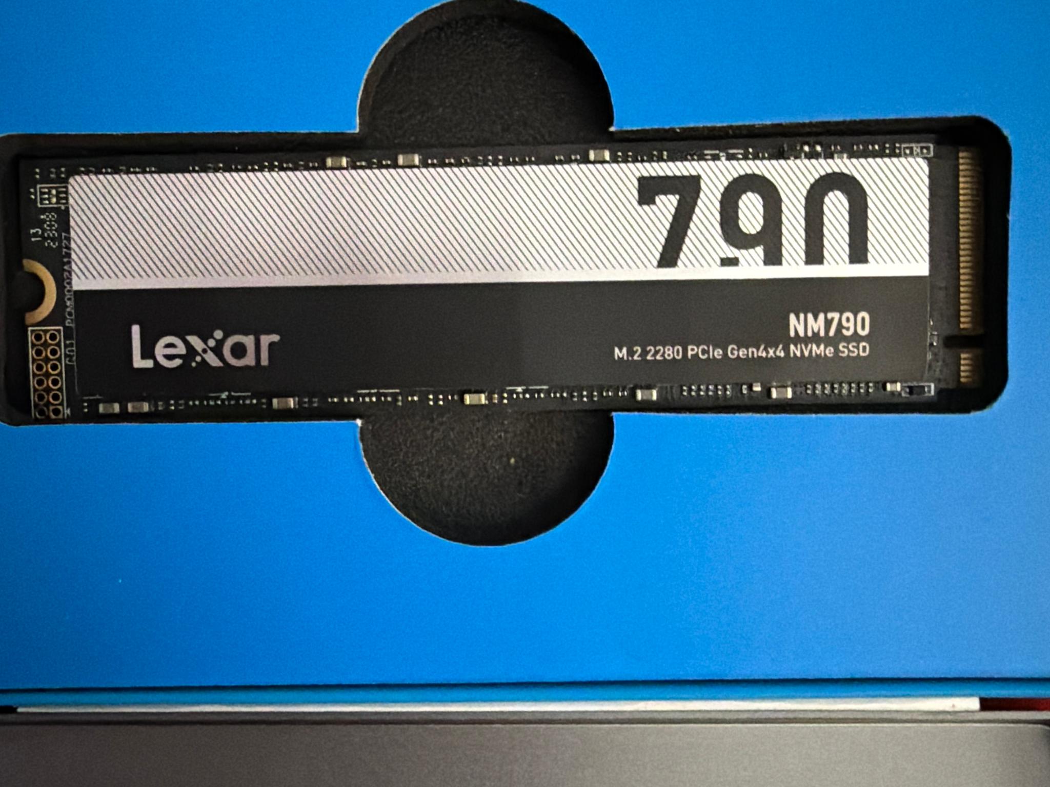 1TB 7,400MB/s Kioxia/Phison Lexar Gen4 1TB NM790 7,400MB/s