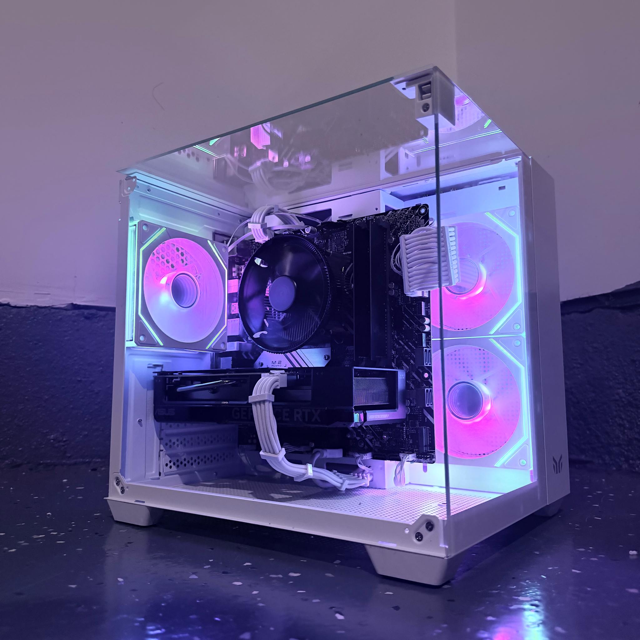 🌈"Lunar Opal"⚪️ | 1080p Gaming | RTX 4060 | i5 12400F | 16B Ram | 1TB SSD | Free Shipping
