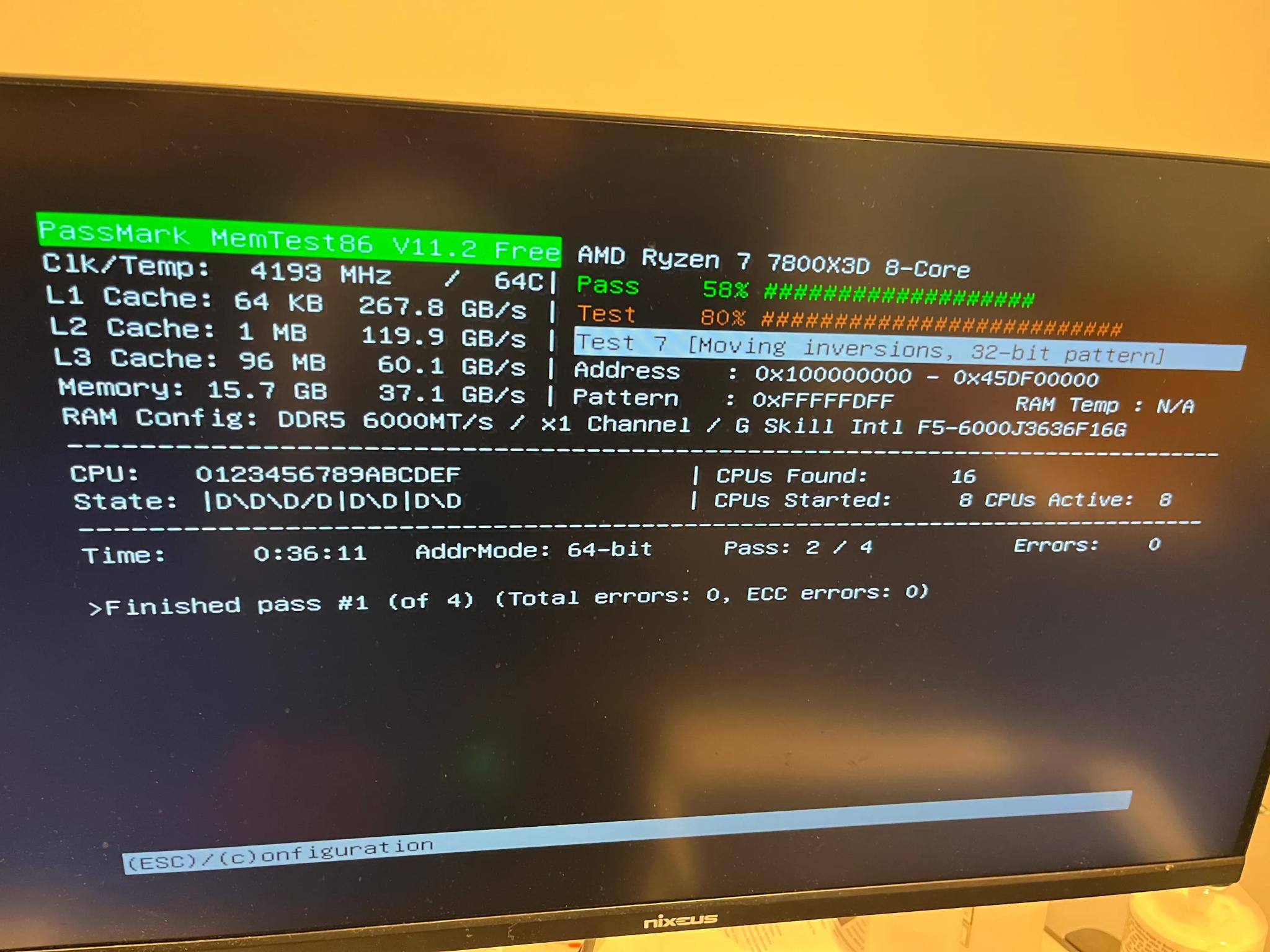 G.Skill DDR5 6000 MT/s 1x16G