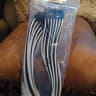 NEW PHANTEKS 24-PIN MOTHERBOARD POWER SUPPLY EXTENSION CABLE (BLACK/WHITE, SLEEVED W/COMB)