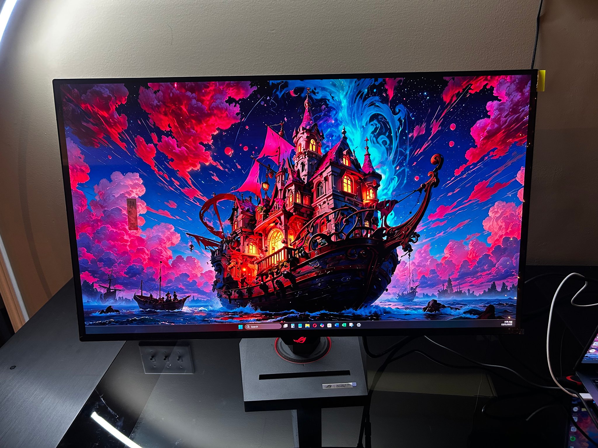 ASUS ROG Swift PG32UCDM 32" 4K OLED (3840 x 2160) 240Hz Gaming Monitor (Screen Film Still Attached)